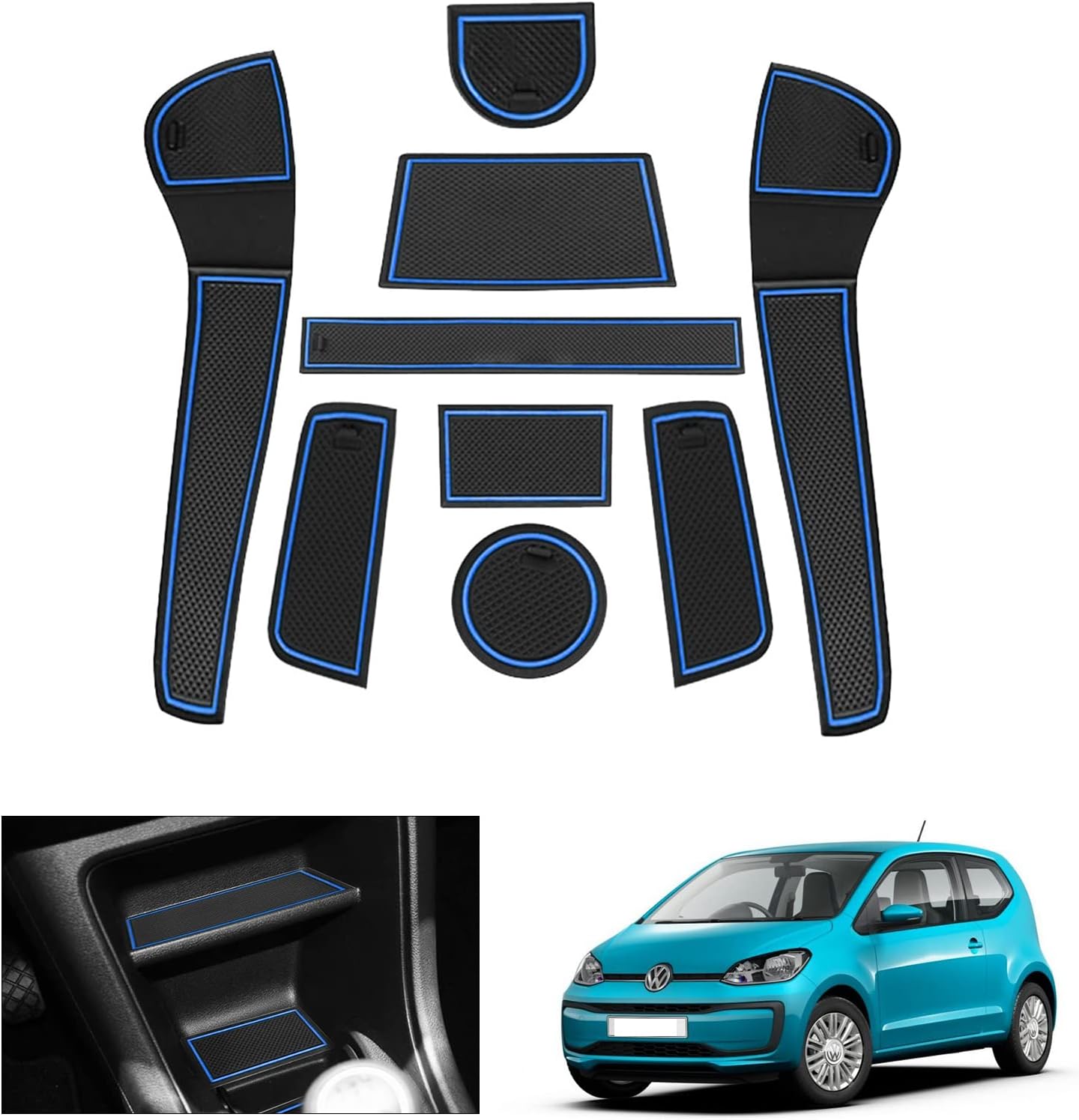 For VW UP GTI/ Seat MII/ Skoda Citigo Door Slot Mat 2013+