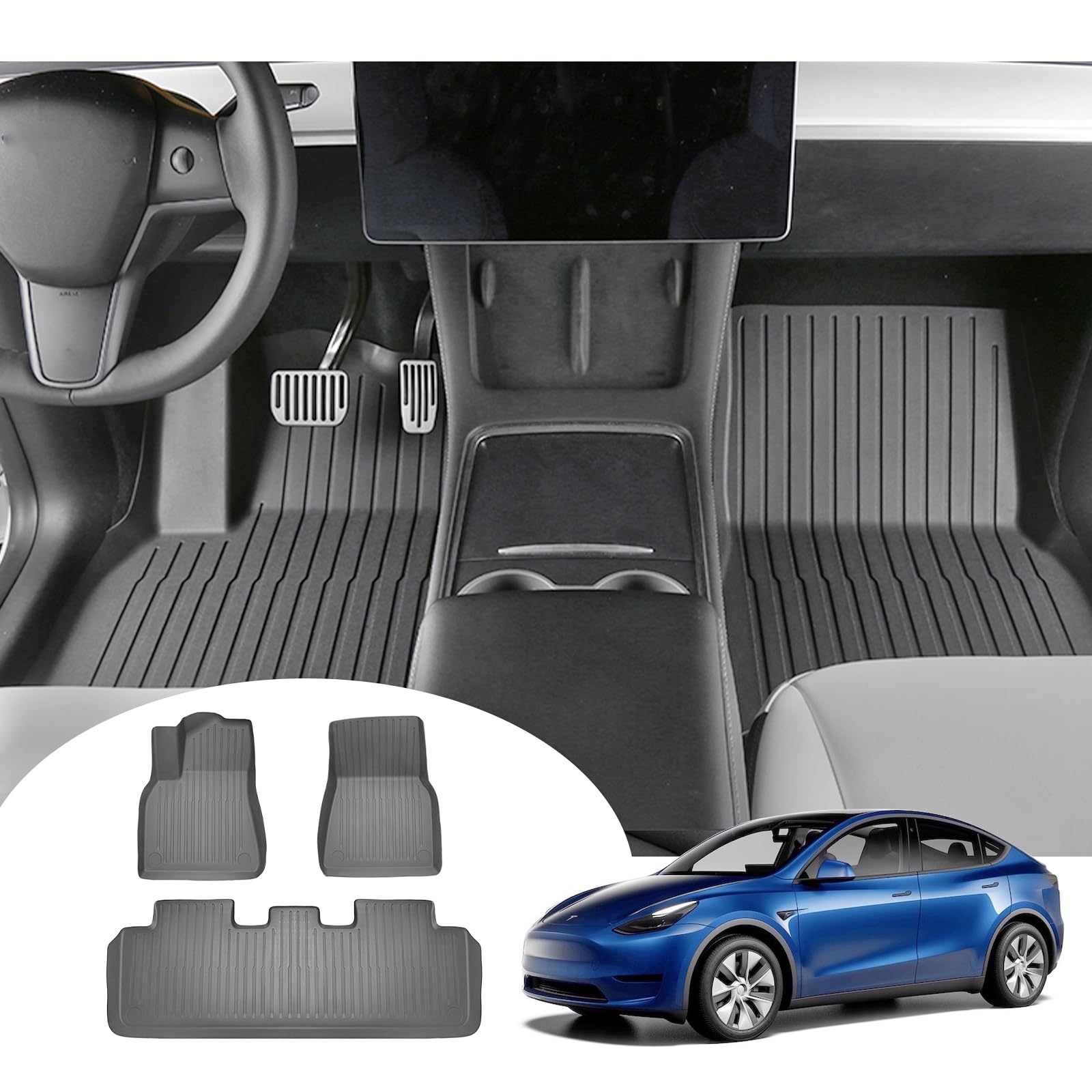 For Tesla OEM Original Model Y Floor Mats 2021-2024