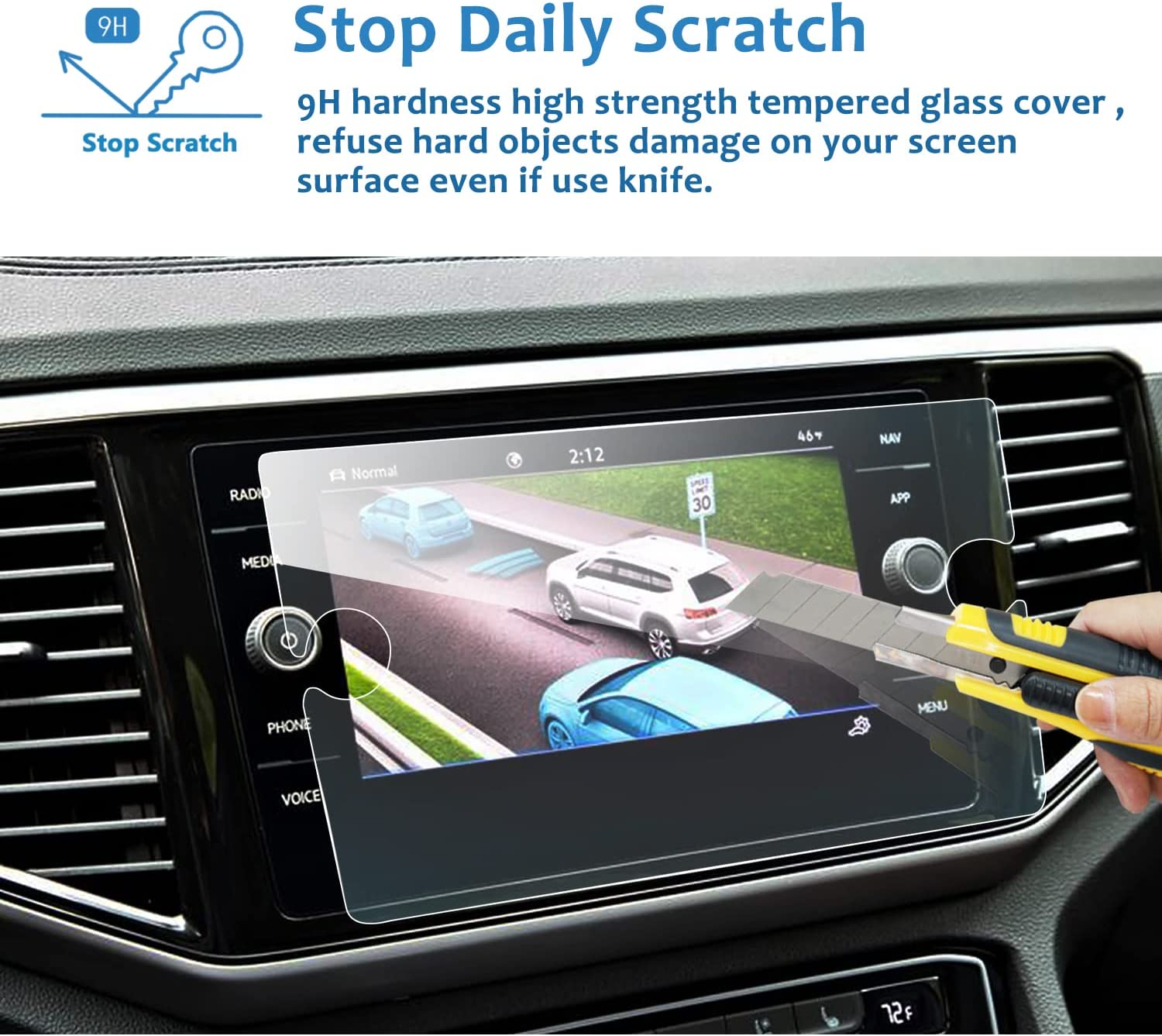 VW Tiguan Jetta Polo MK6 10.25" Screen Protector 2019+ - LFOTPP Car Accessories
