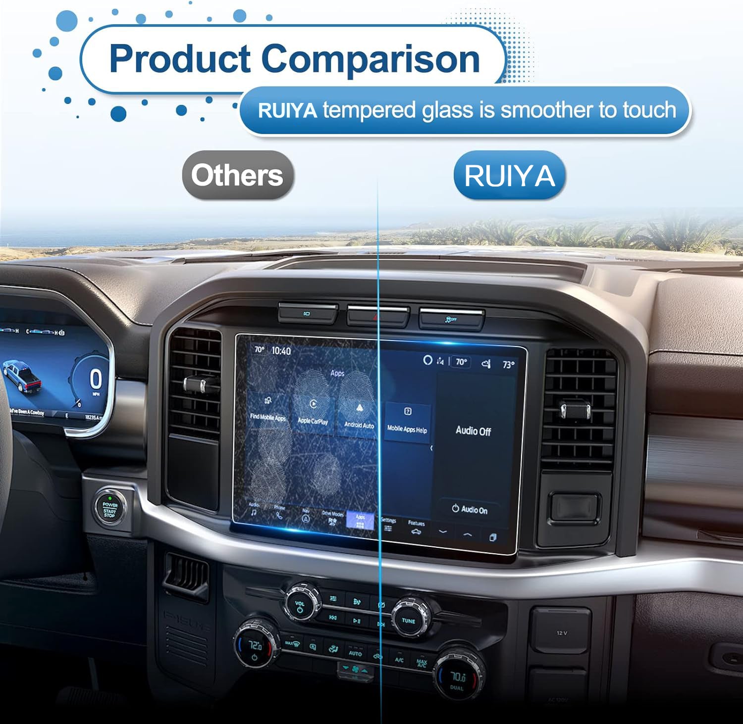 For Ford F 150/ F 150 Lightning SYNC4 Screen Protector 2021+