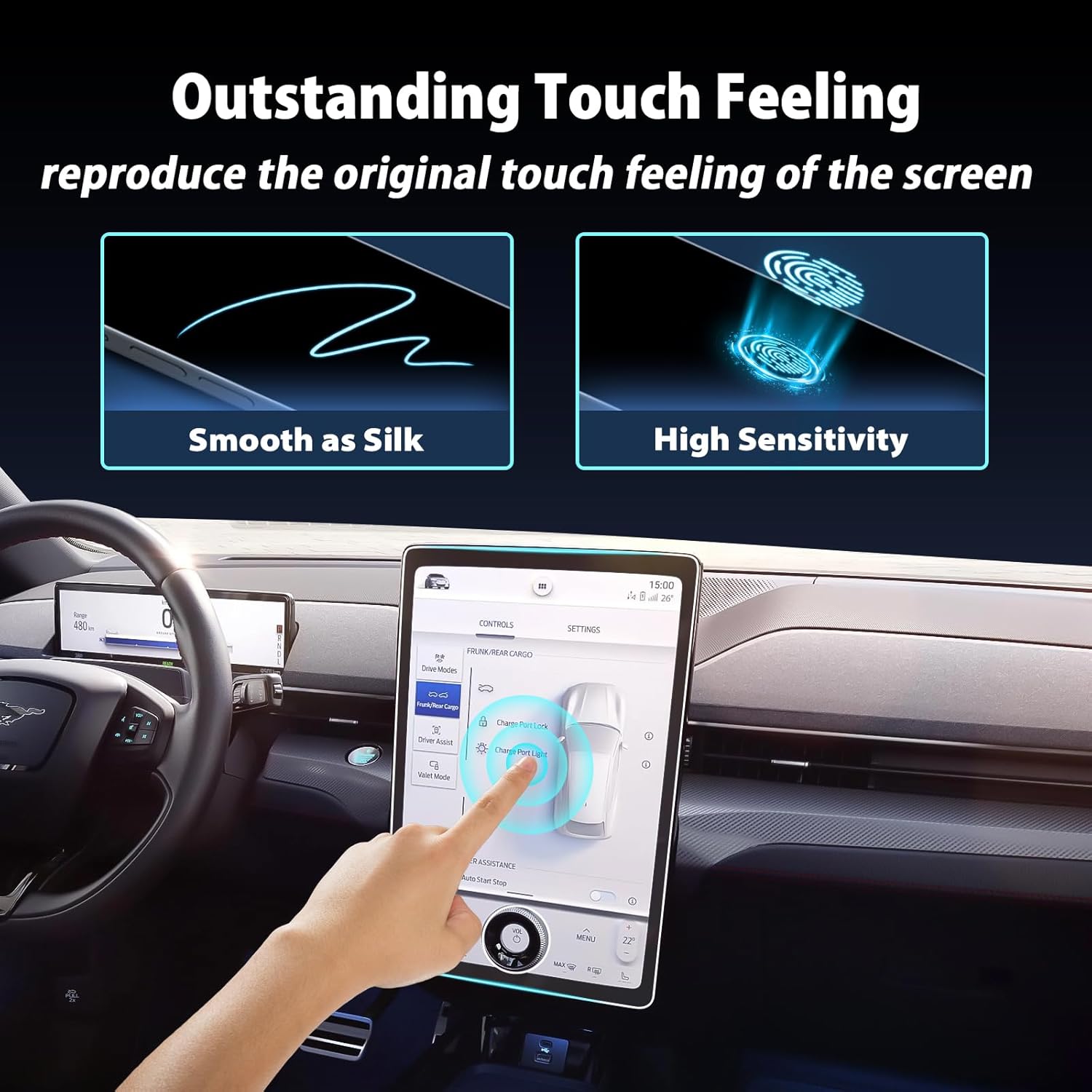 For Ford Mustang Mach-E 10.2" Infotainment System Screen Protector 2021+