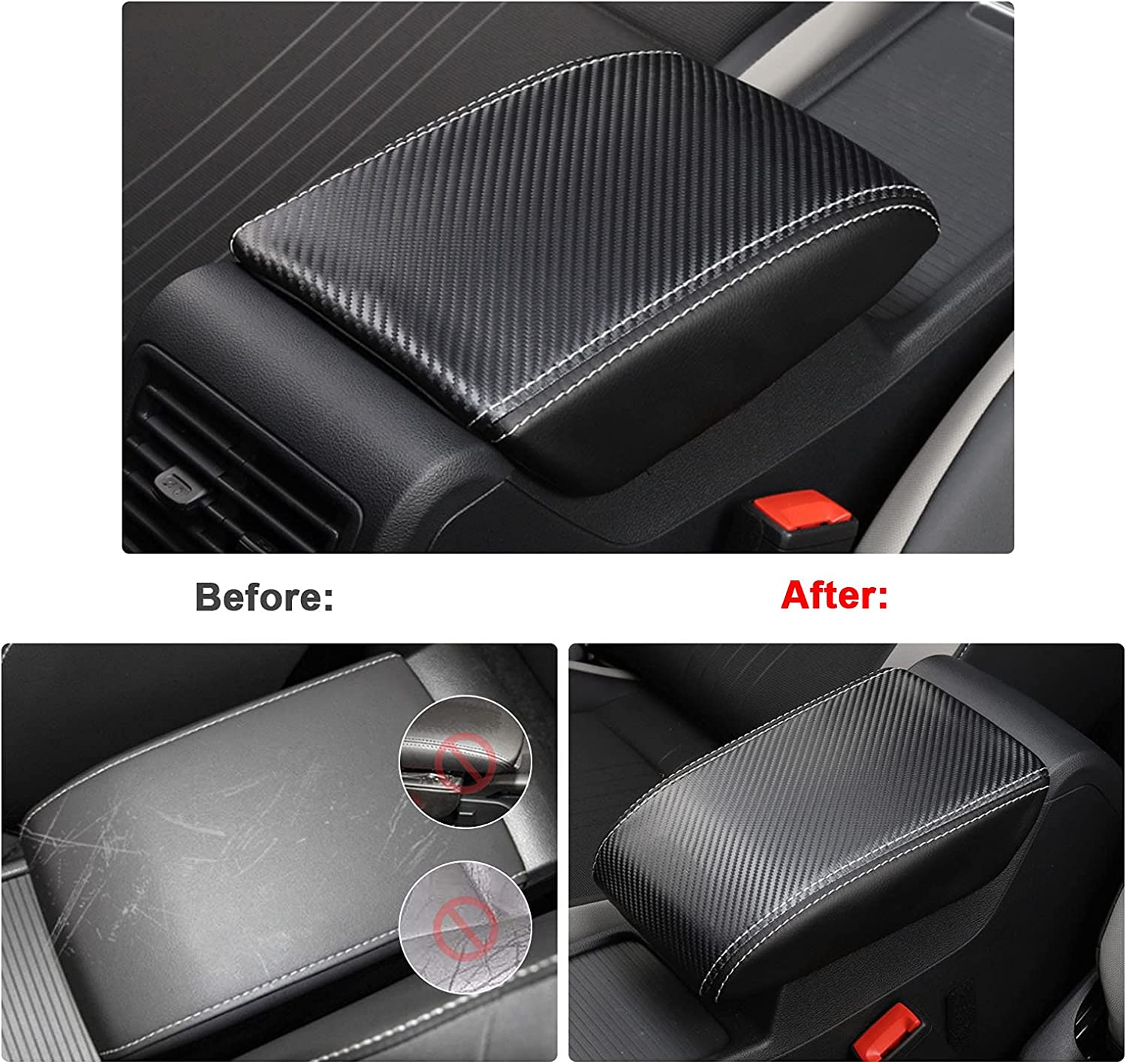 VW Golf 7 7.5 MK7 Golf 8 MK8 Golf GTI Golf R Armrest Cover - LFOTPP Car Accessories