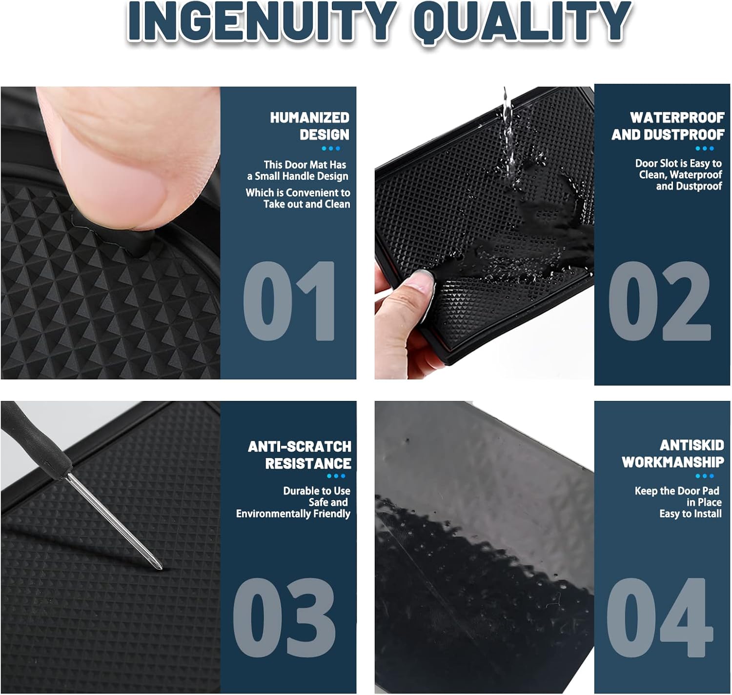 For VW UP GTI/ Seat MII/ Skoda Citigo Door Slot Mat 2013+