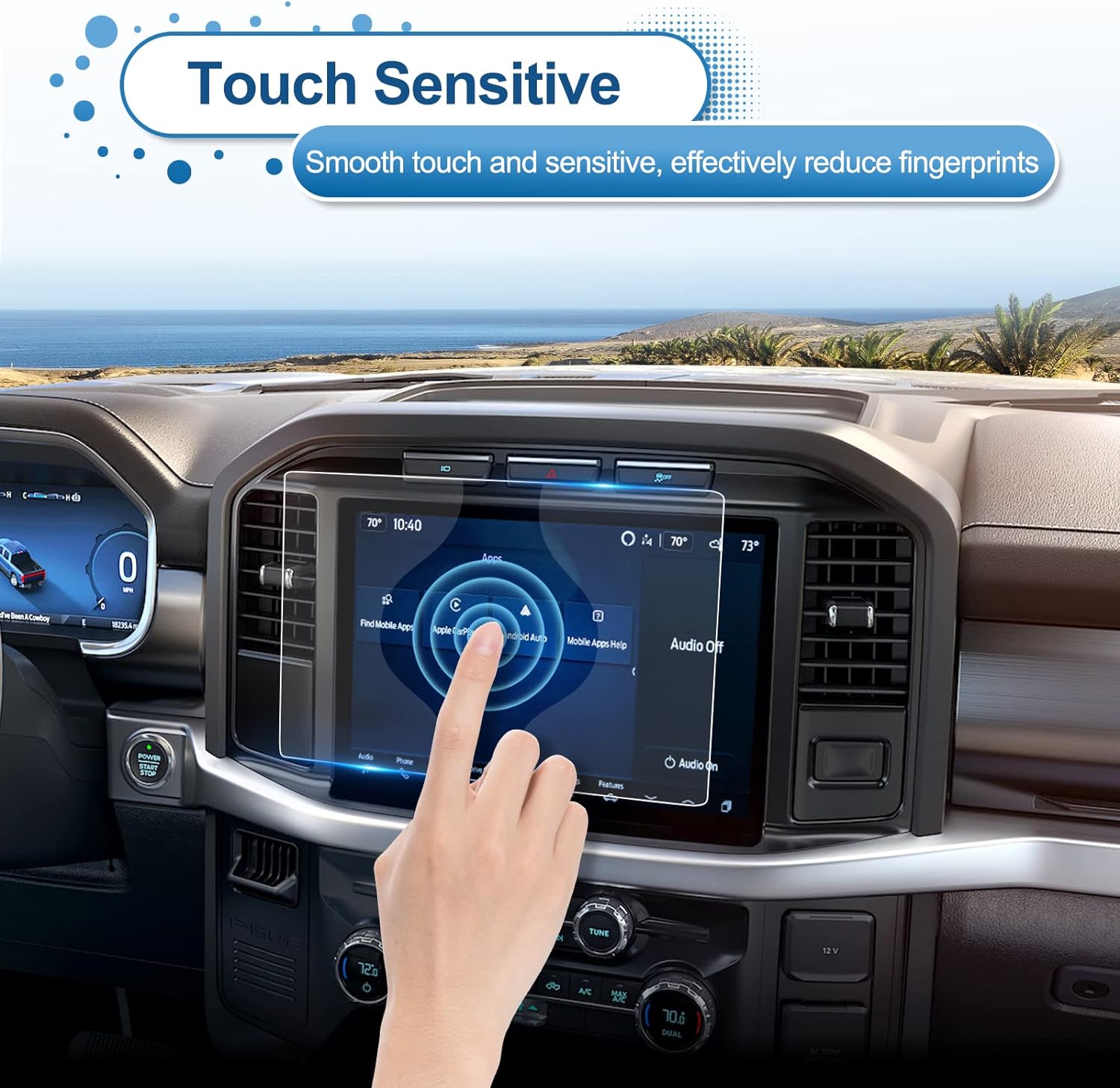 For Ford F 150/ F 150 Lightning SYNC4 Screen Protector 2021+
