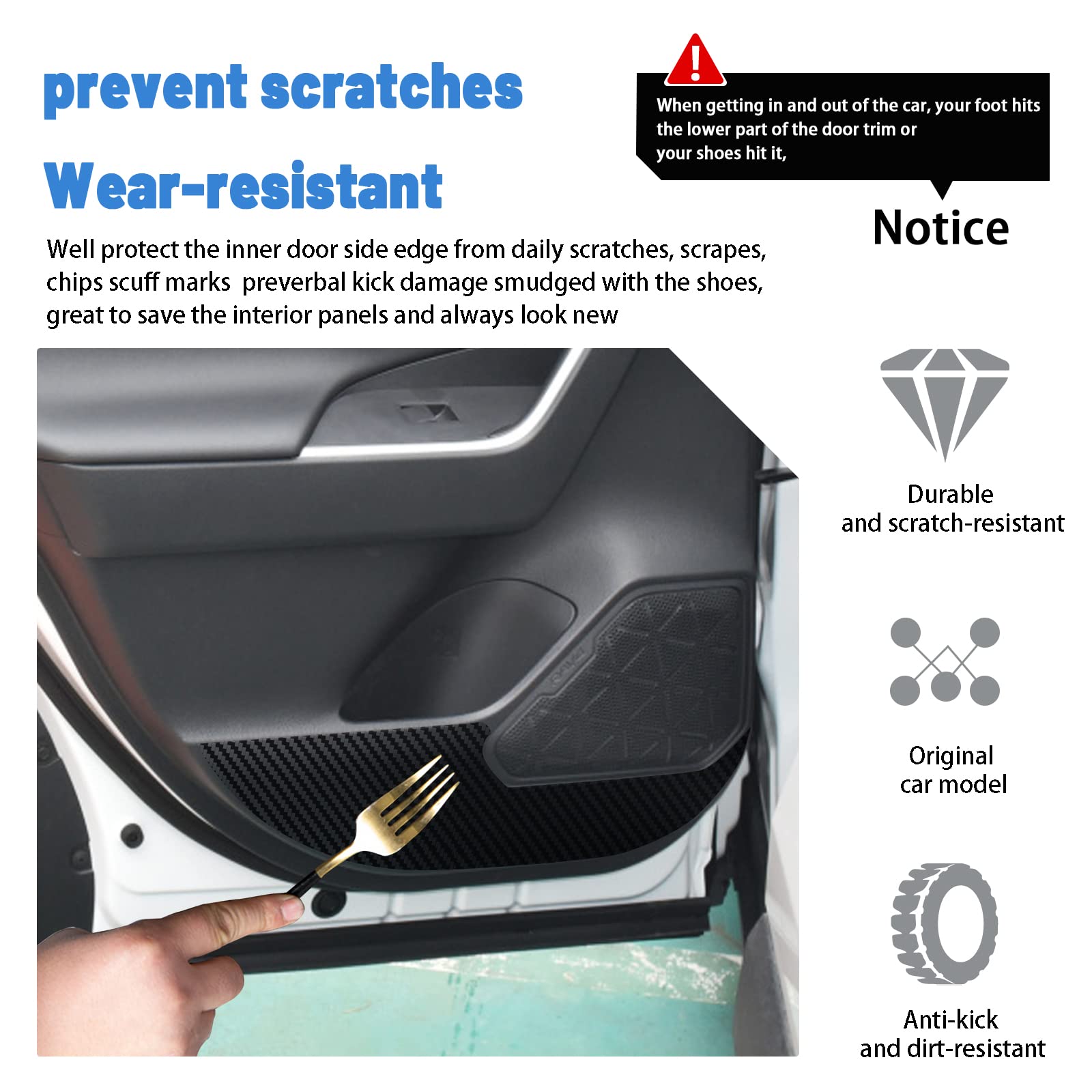 For Toyota RAV4 Car Anti-kick Pad 2022+