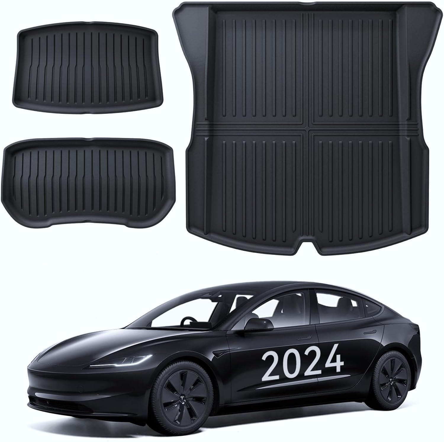 For Tesla Model 3 Original 3D Scanning TPE All-Weather Mats 2024+