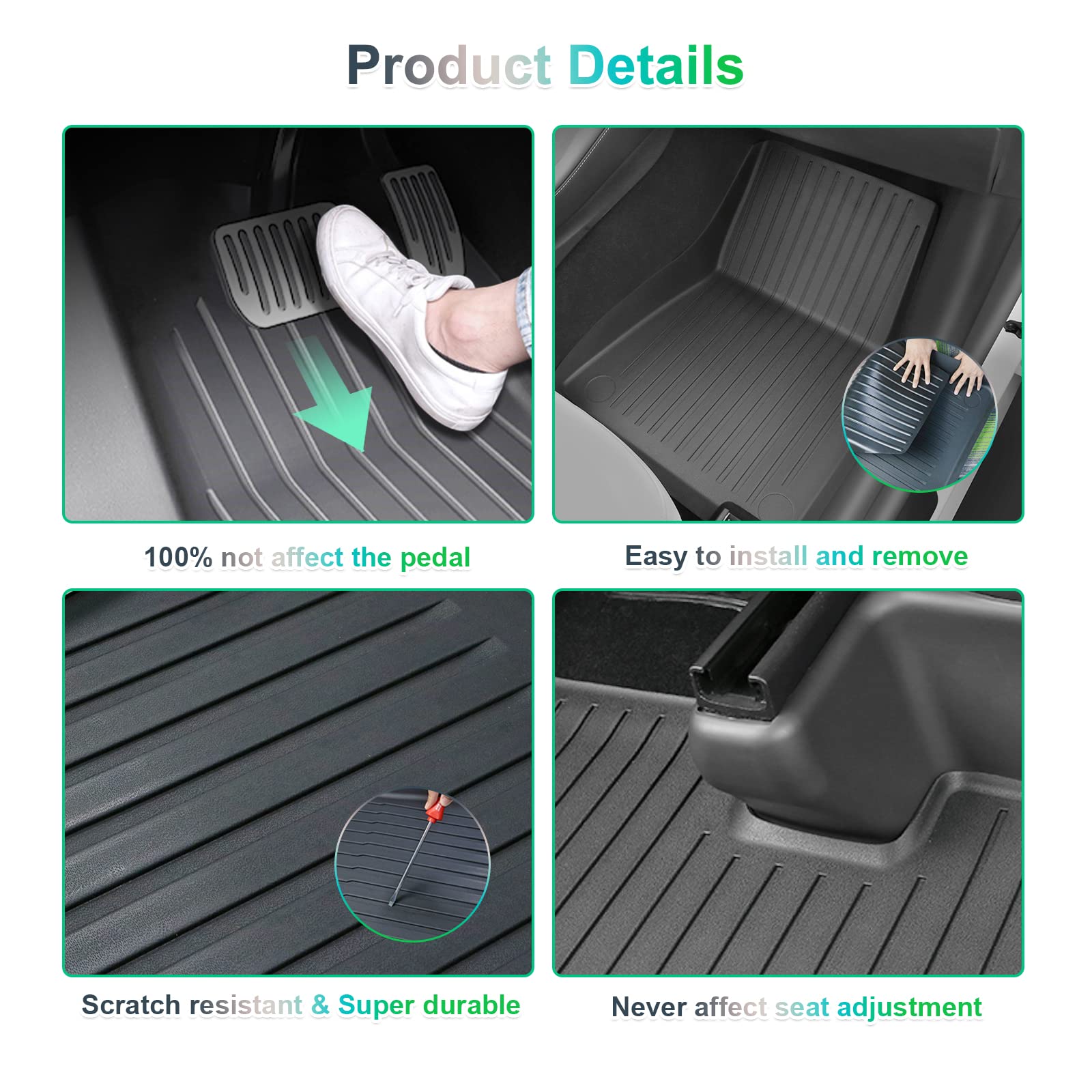 For Tesla OEM Original Model Y Floor Mats 2021-2024