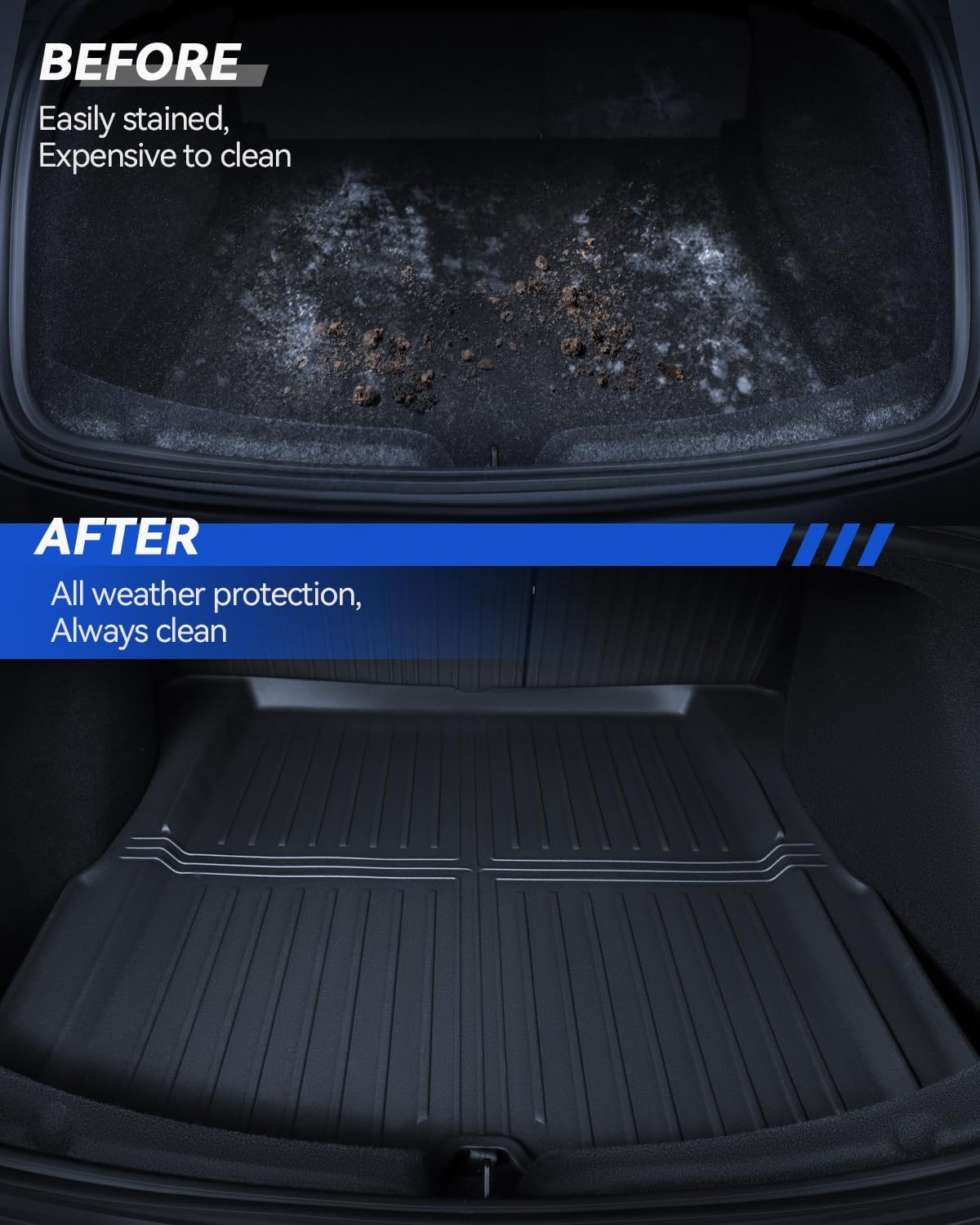 For Tesla Model 3 Original 3D Scanning TPE All-Weather Mats 2024+