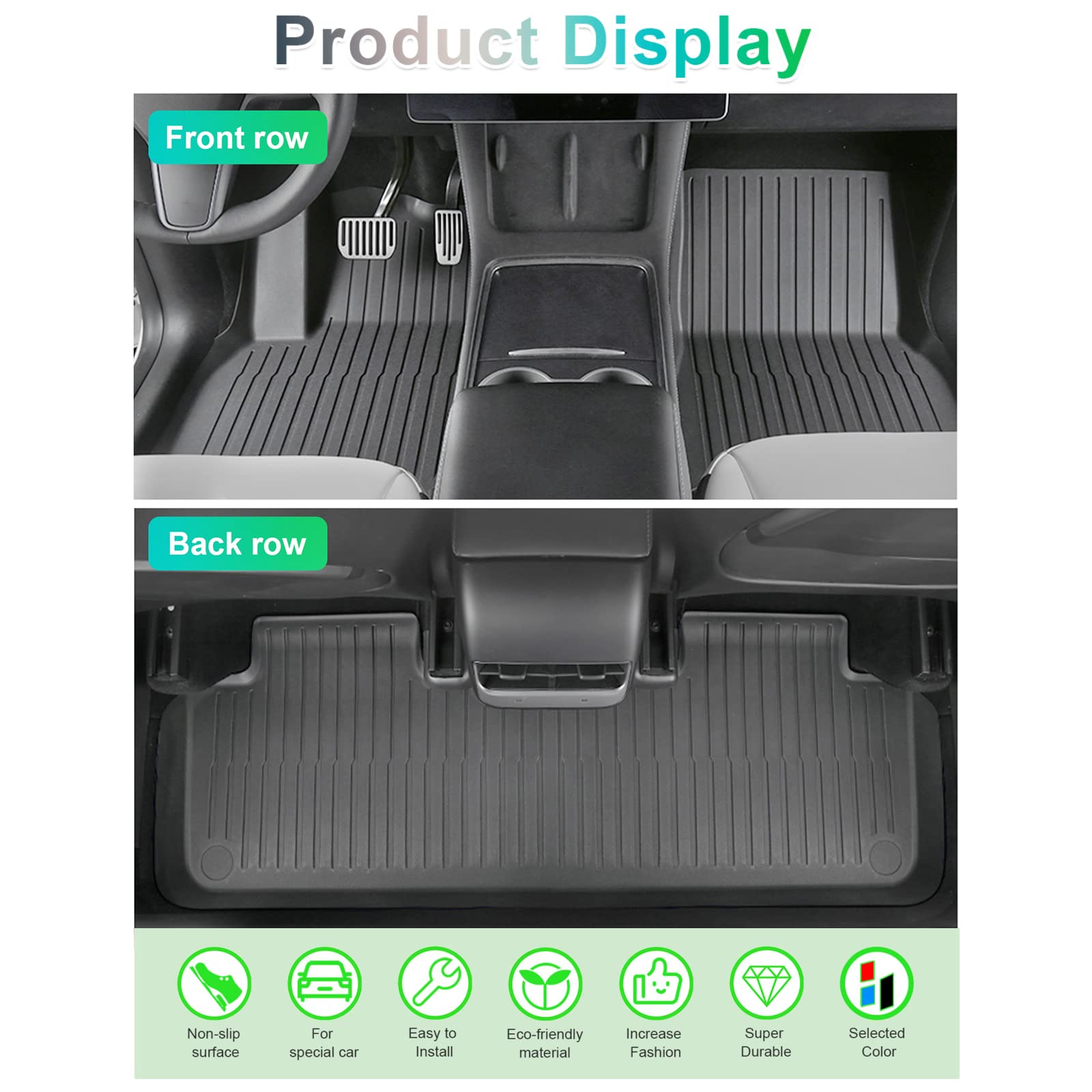 For Tesla OEM Original Model Y Floor Mats 2021-2024