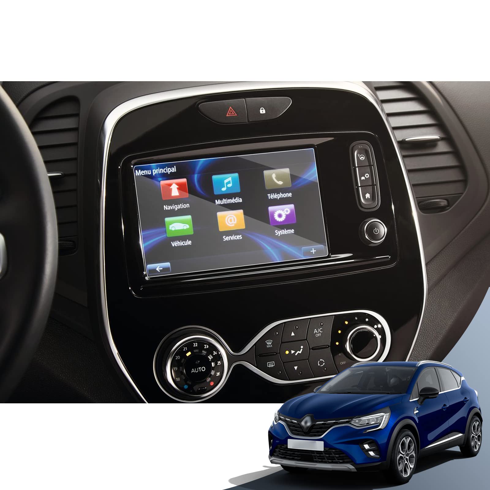 For Renault Captur R-Link Clio 4 R-Link Screen Protector 2013-2019