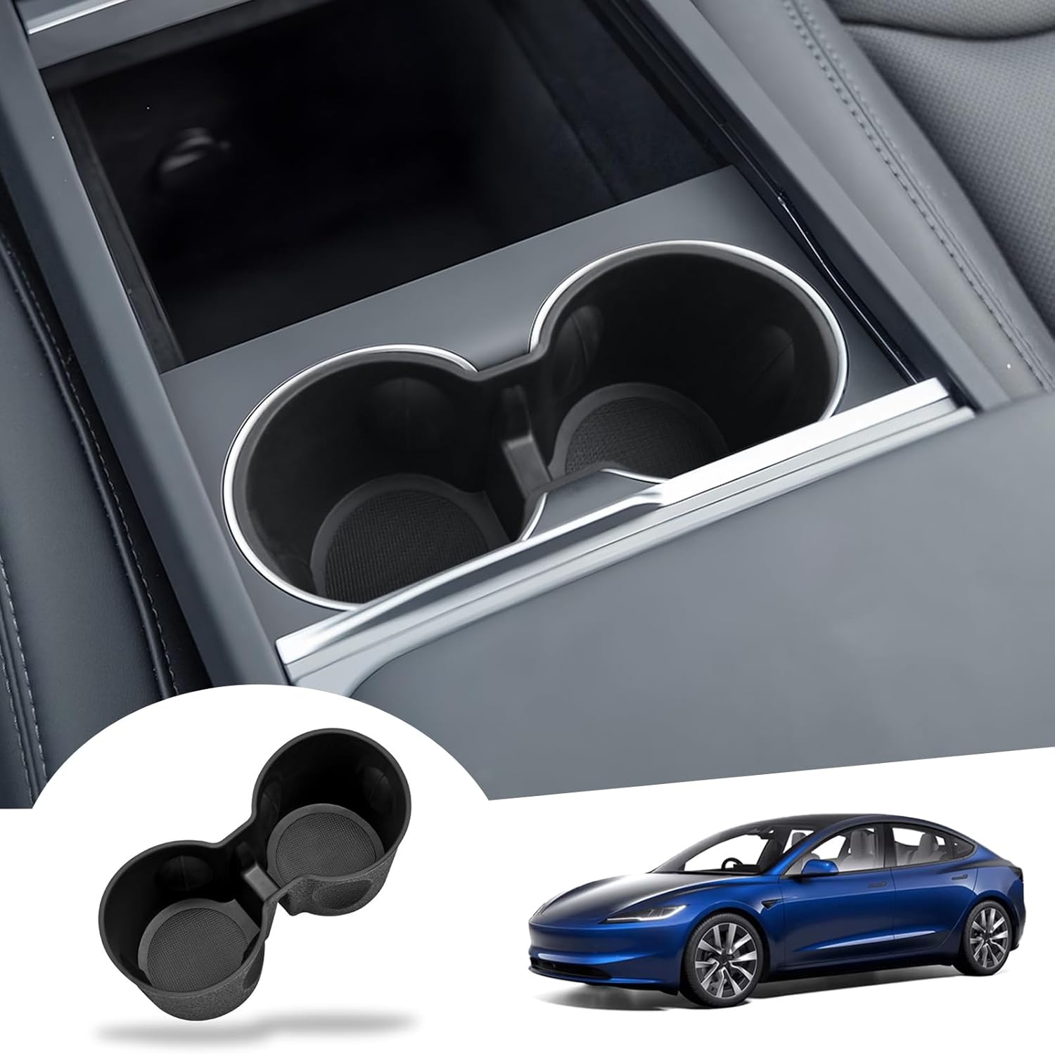 For Tesla Model 3 Highland Centre Console Cup Holder 2024+