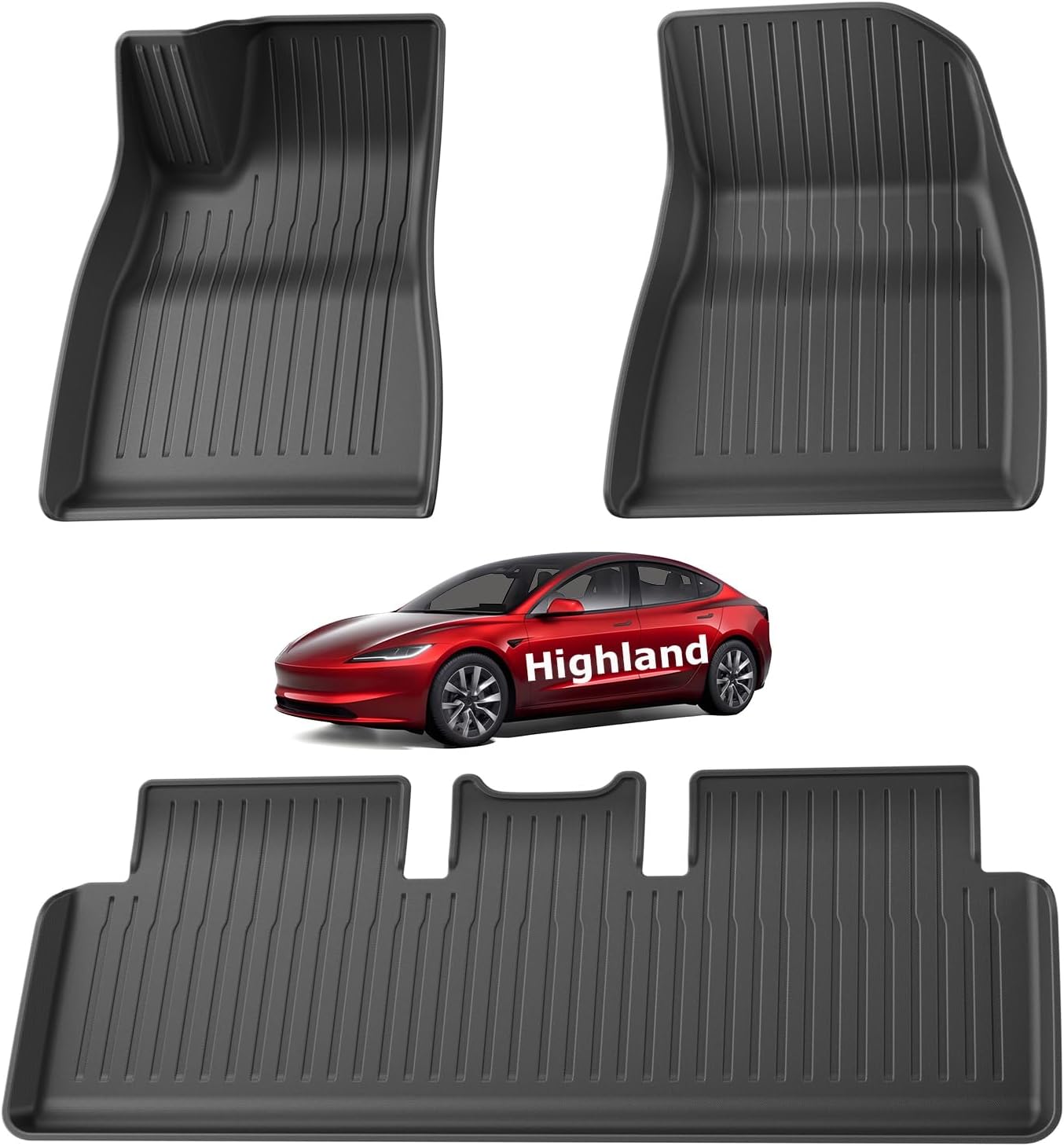 For Tesla Model 3 Original 3D Scanning TPE All-Weather Mats 2024+