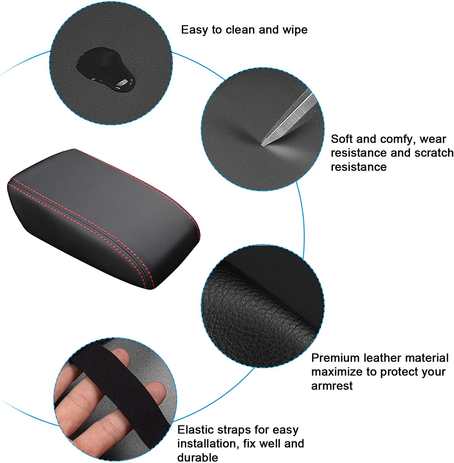 VW Golf 7 7.5 MK7 Golf 8 MK8 Golf GTI Golf R Armrest Cover - LFOTPP Car Accessories