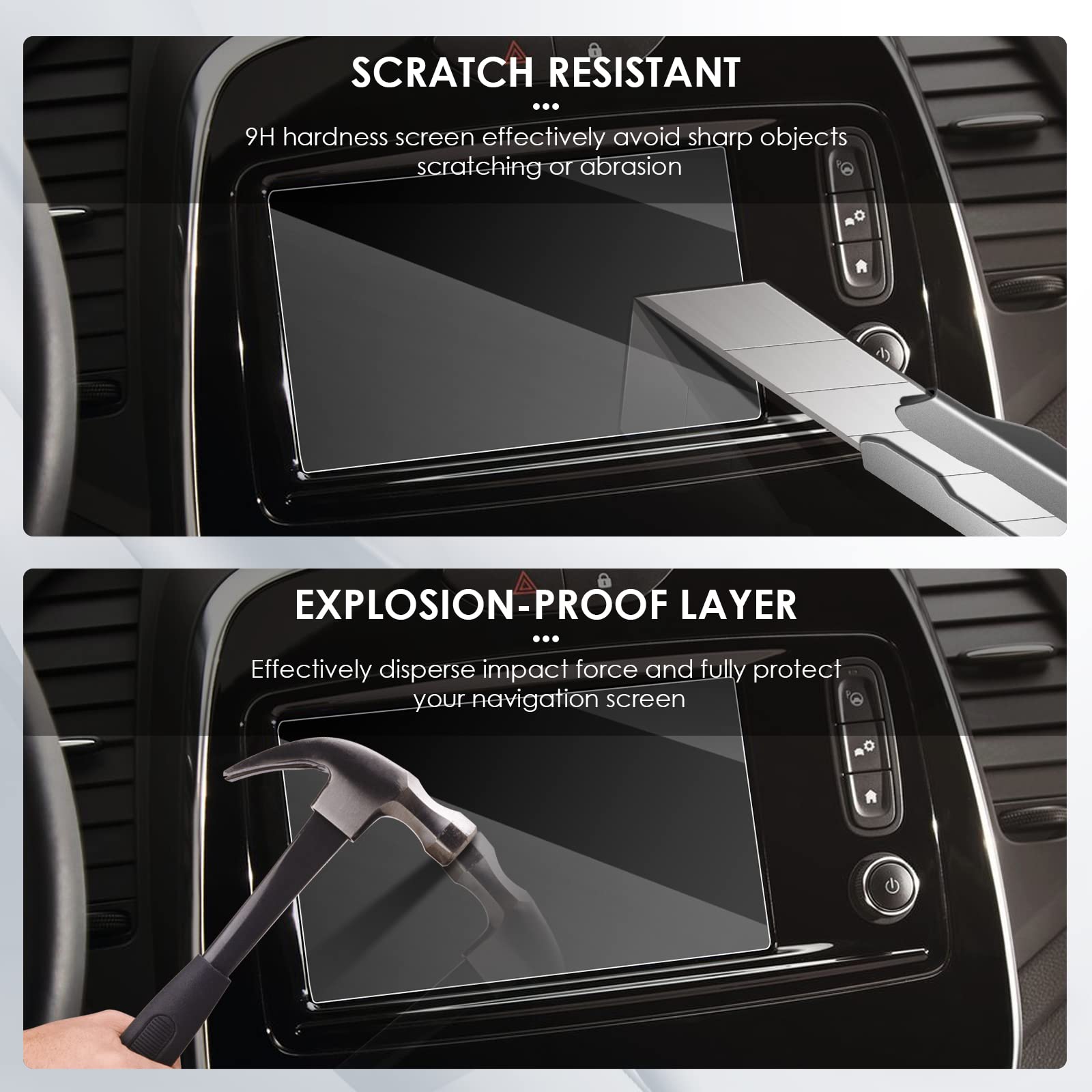 For Renault Captur R-Link Clio 4 R-Link Screen Protector 2013-2019