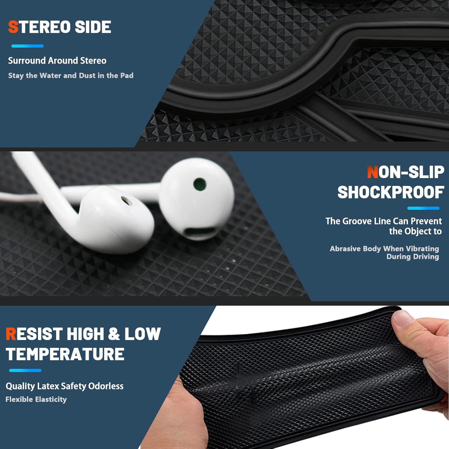 For VW UP GTI/ Seat MII/ Skoda Citigo Door Slot Mat 2013+