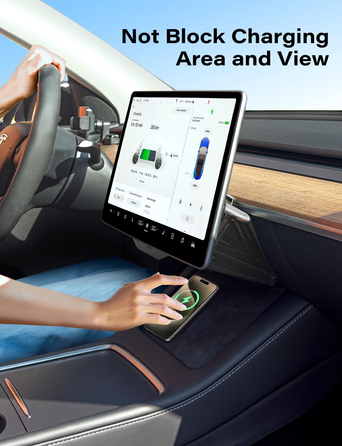 For Tesla Cybertruck Center Under Screen Storage Box 2024 2025+