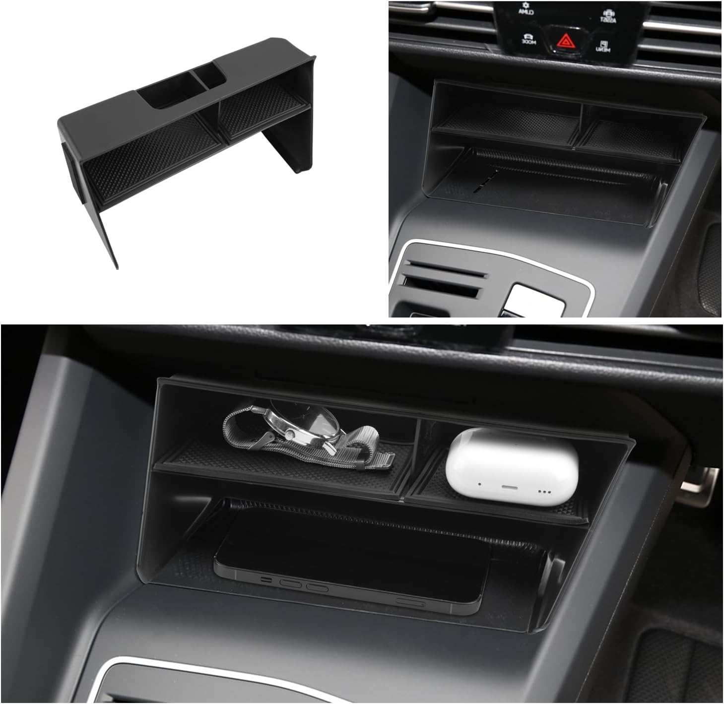 For VW Golf 8 MK8 8.5 GTI GTD GTE Center Console Organizer Tray 2020+
