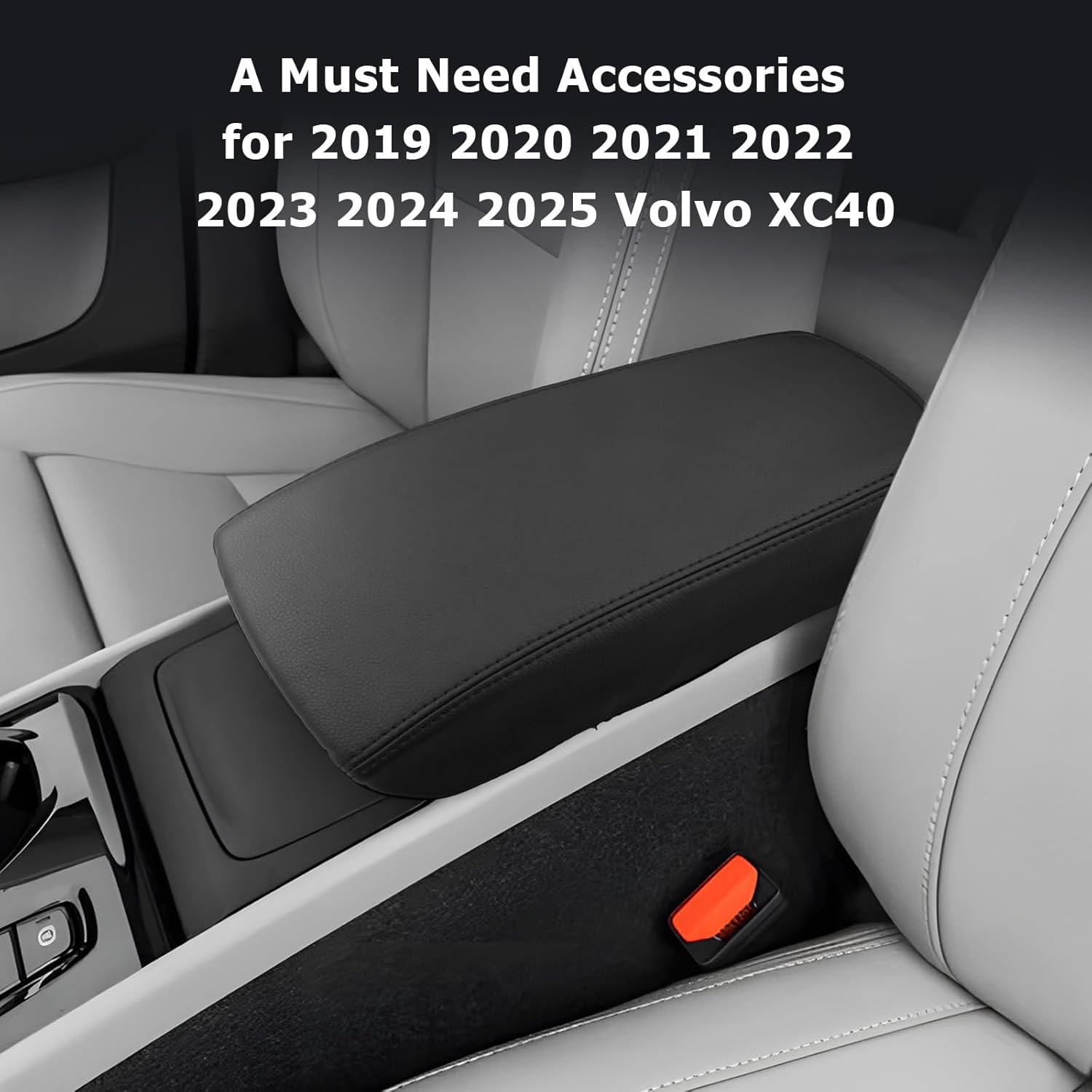 For Volvo XC40 Center Console Armrest Cover 2019-2024 2025+