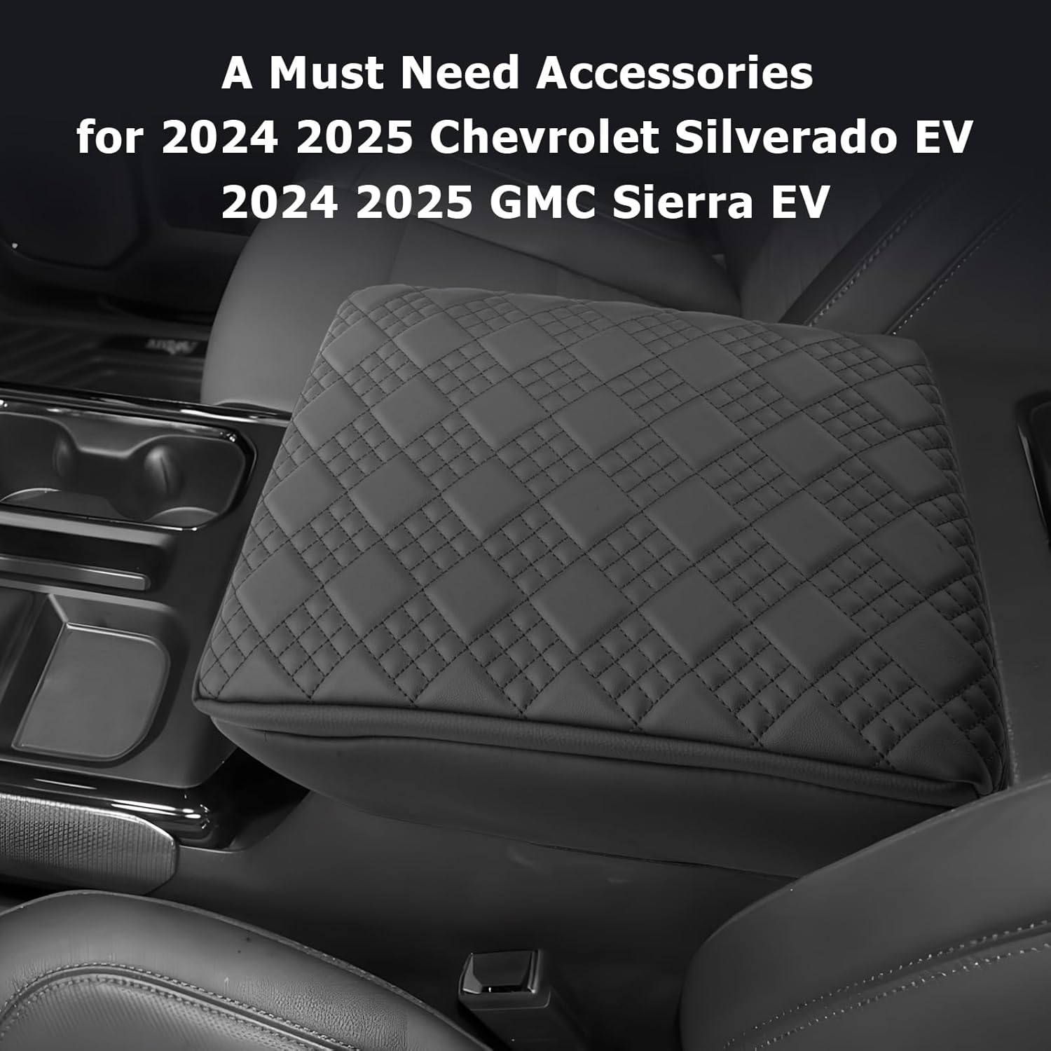 For Chevy Silverado EV Center Console Armrest Cover 2024 2025+