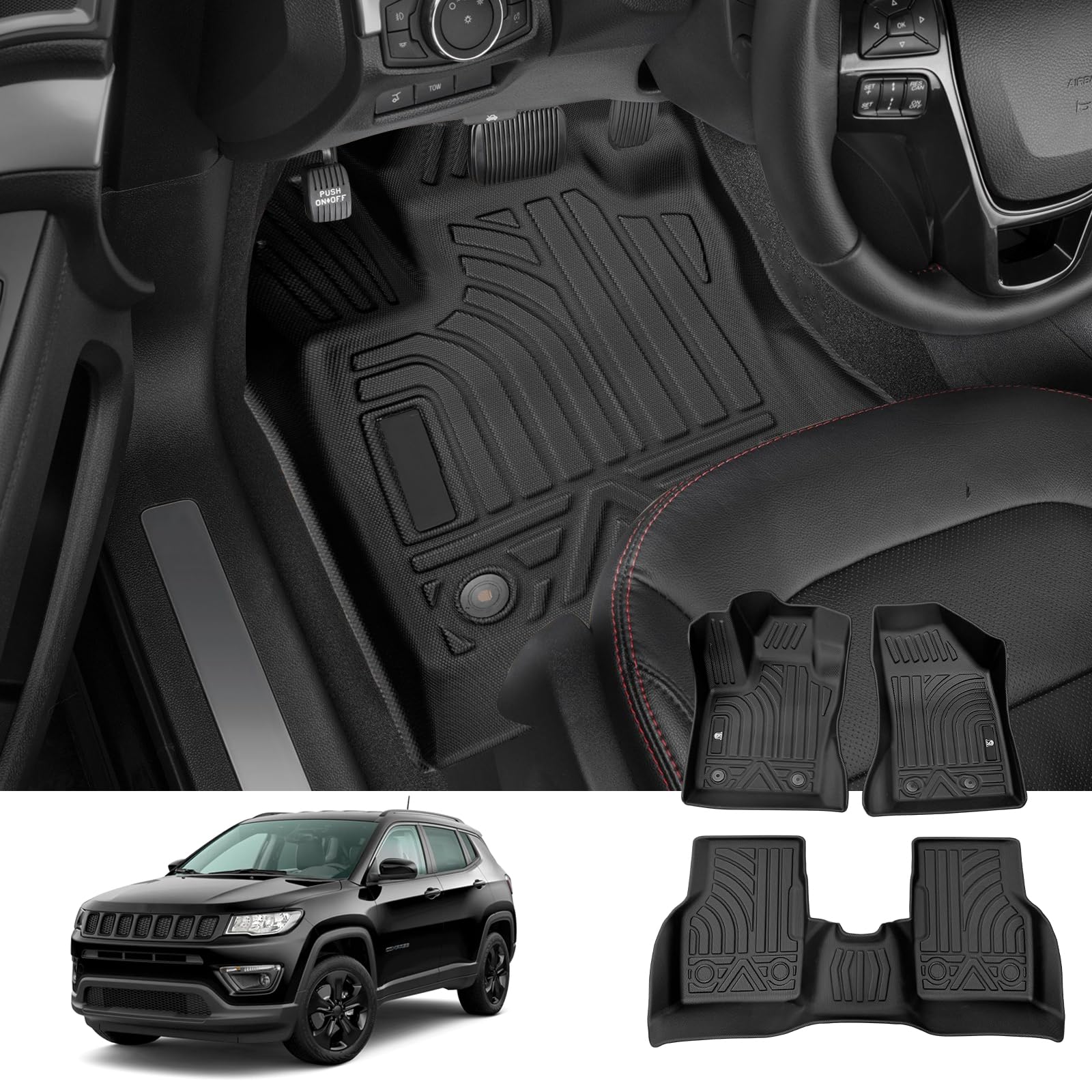 For Jeep Compass Floor Mats 2017+