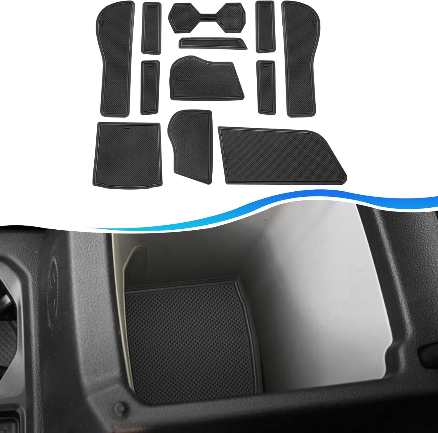 For Volkswagen Taos Door Slot Mats 2022-2025
