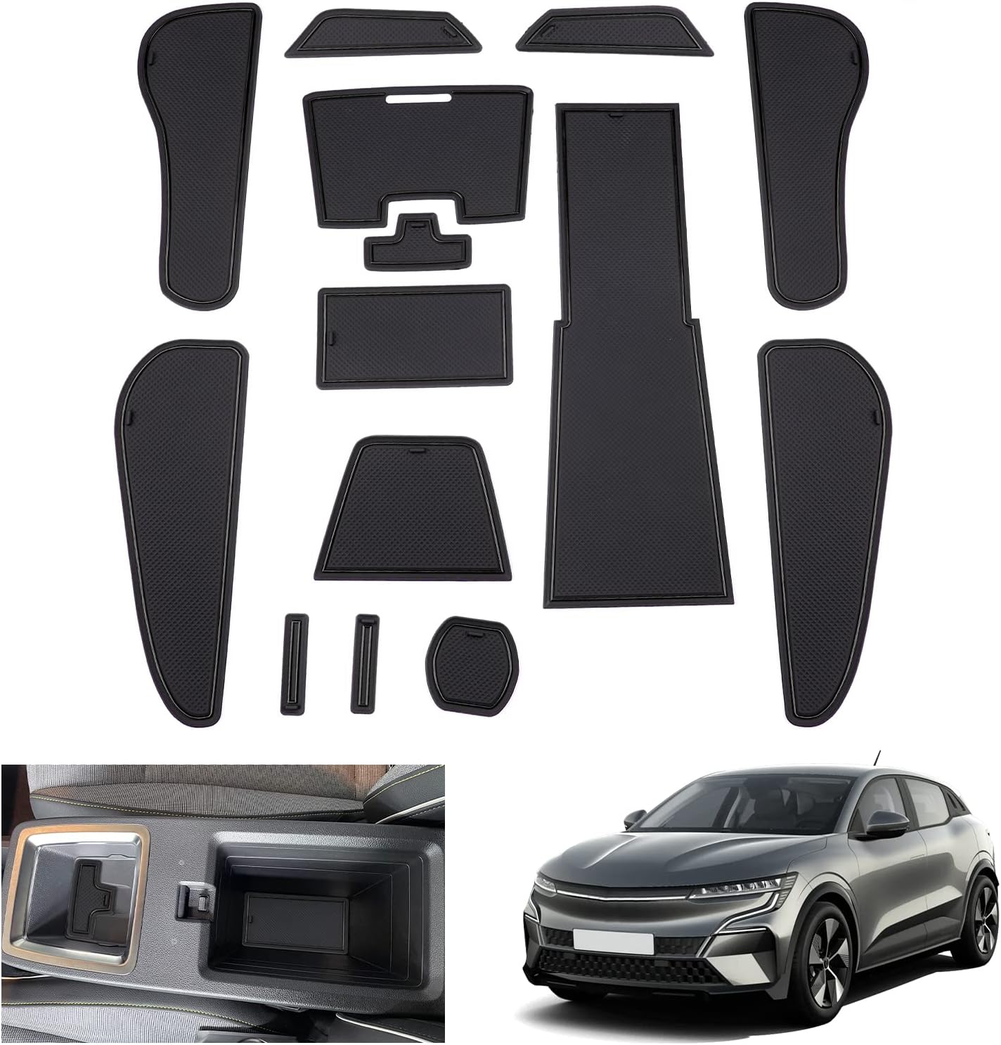For Renault Megane E-Tech Non-Slip Door Slot Mats 2021+