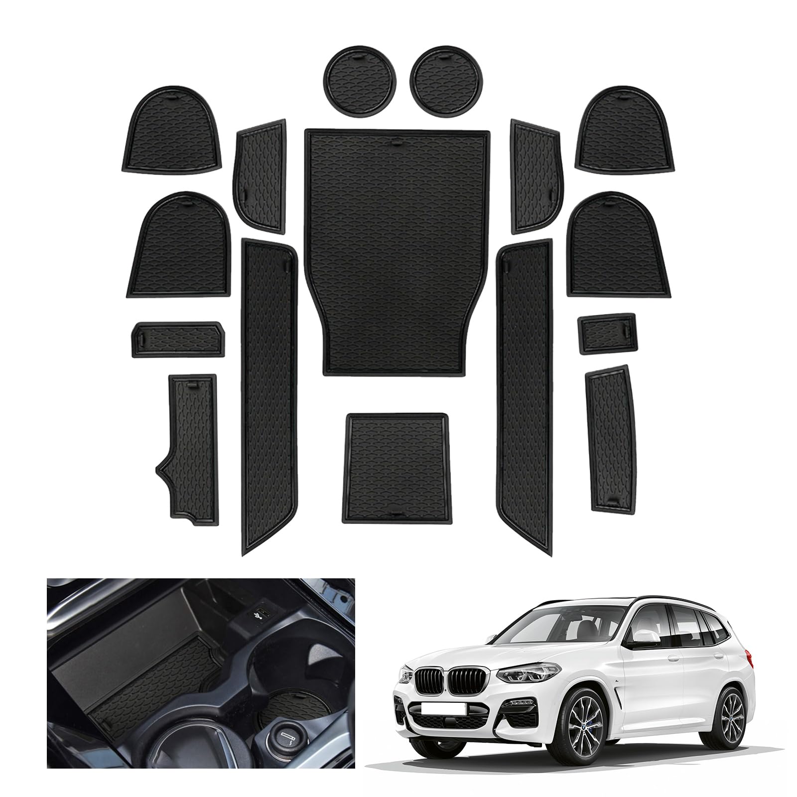 For BMW 3 Series G20 Door Slot Mats 2019+