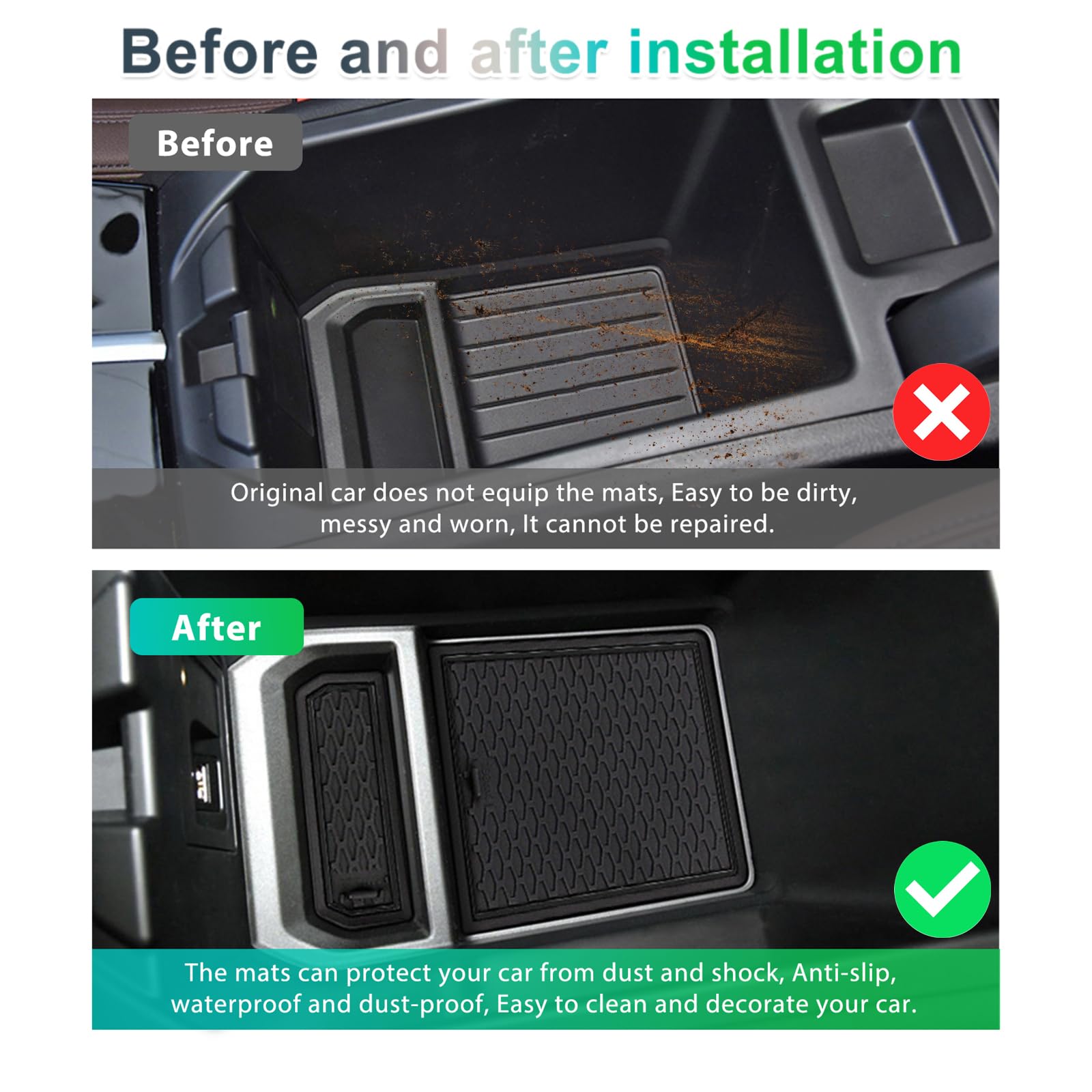 For BMW 3 Series G20 Door Slot Mats 2019+