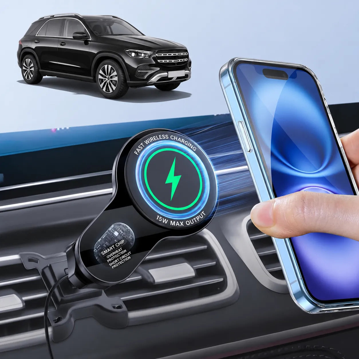 Mercedes-Benz GLE W167/GLS X167 Magnetic Smartphone Holder