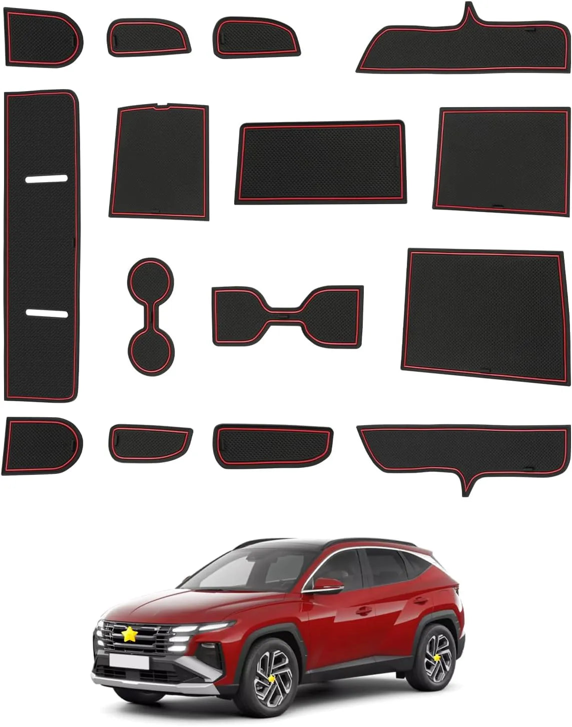 For Hyundai Tucson NX4 Door Slot Mats 2025+