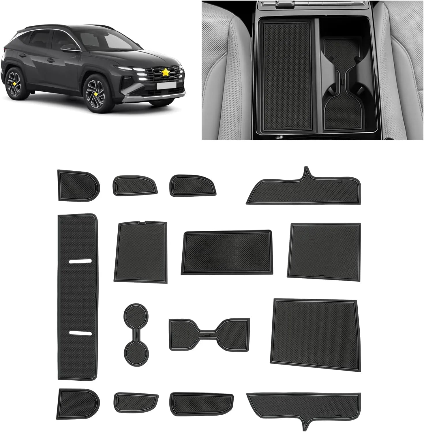 For Hyundai Tucson NX4 Door Slot Mats 2025+