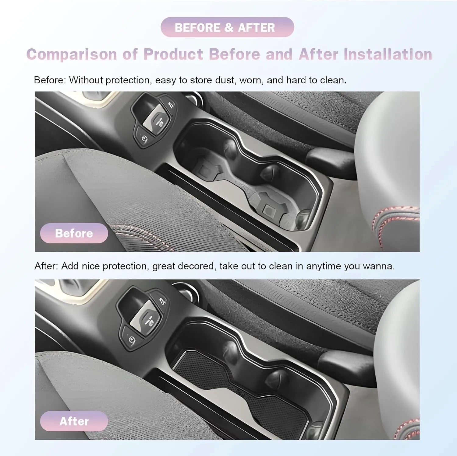For Jeep Renegade Door Slot Mats Liner 2019-2026