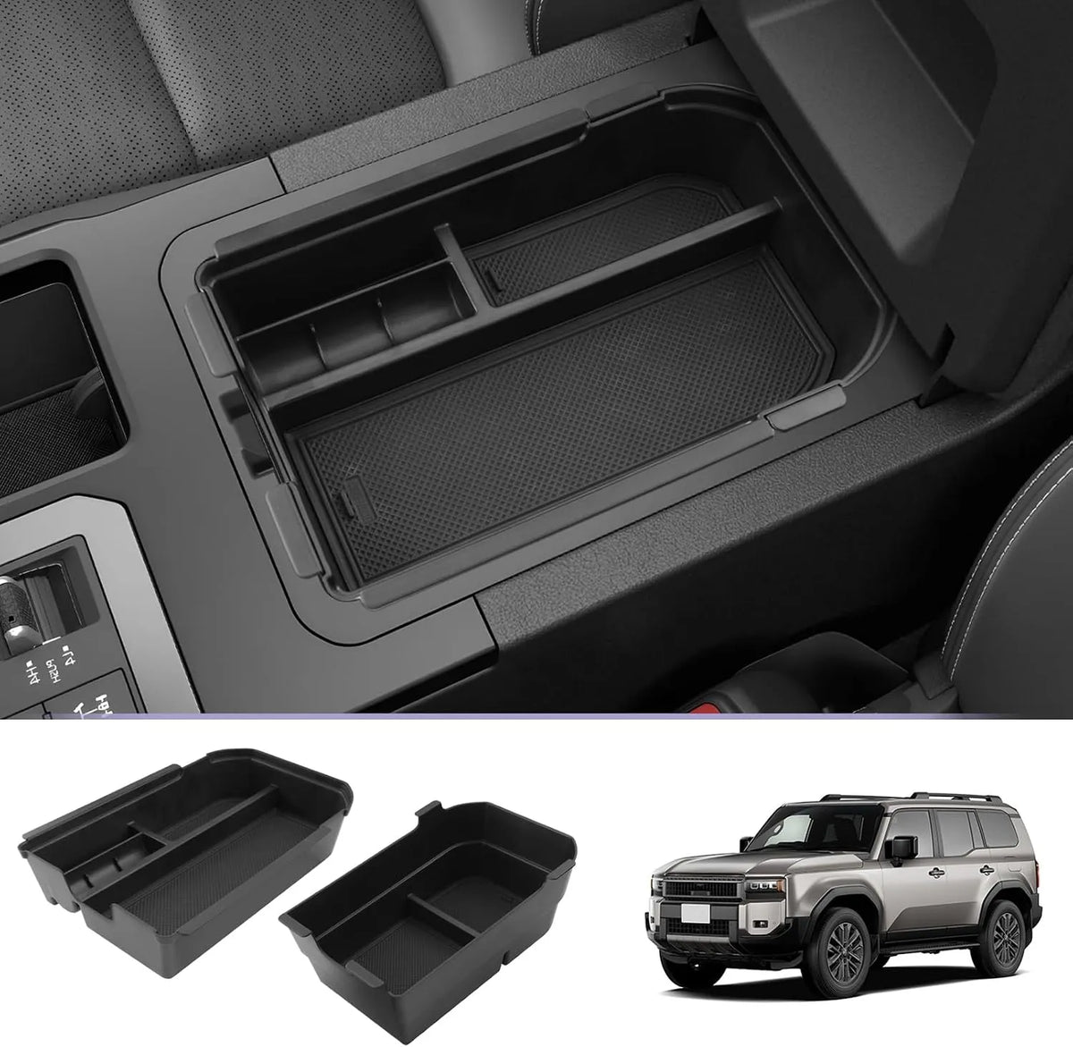 For Toyota Land Cruiser LC250 Prado J250 Center Armrest Organizer 2024 2025 2026