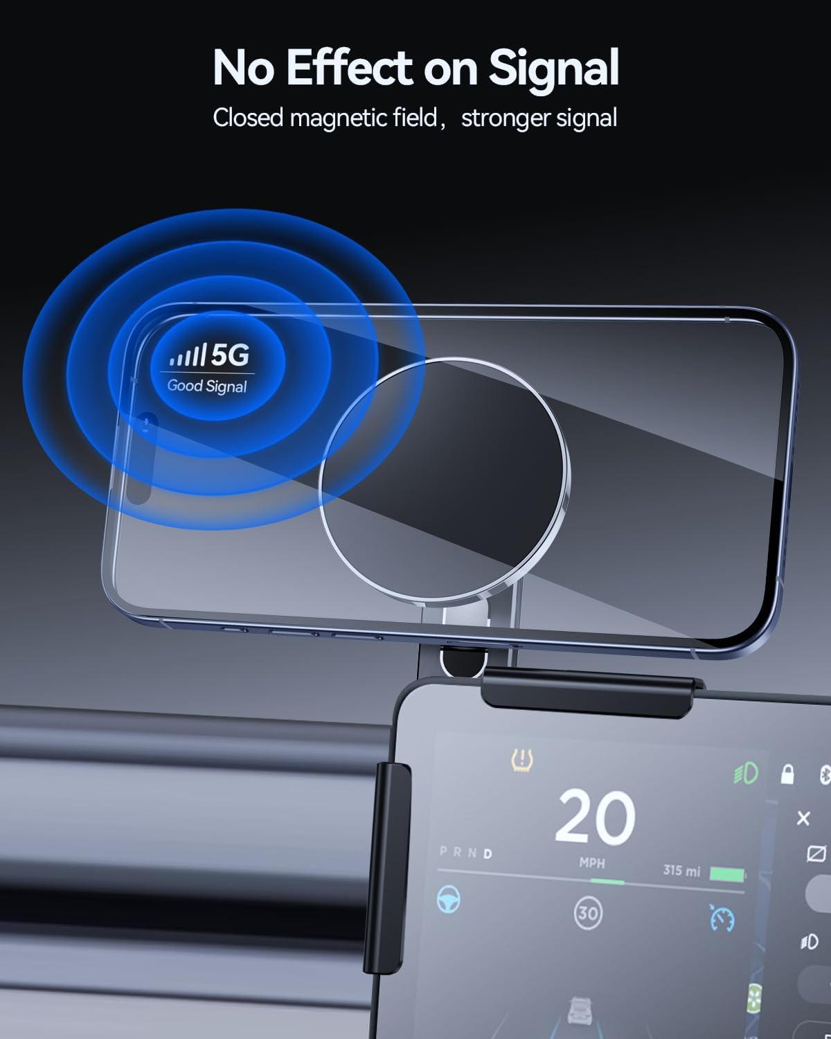 For Tesla Model 3 Model Y Model S Model X MagSafe Car Mount 2020+