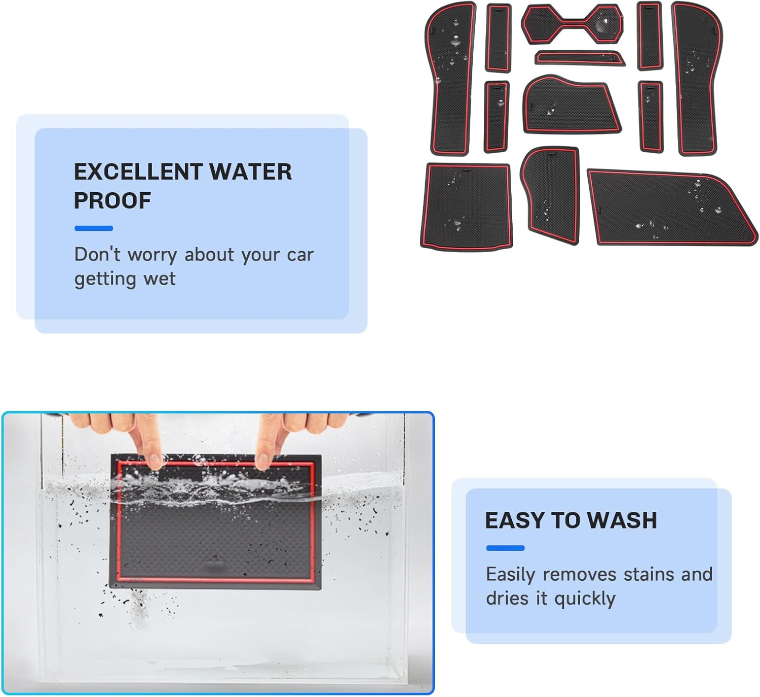 For Volkswagen Taos Door Slot Mats 2022-2025