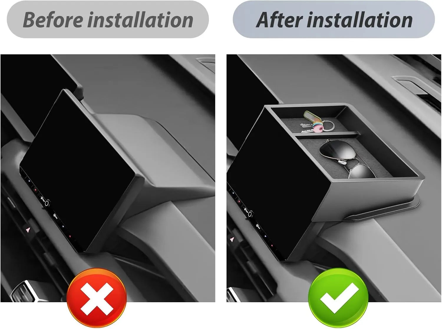 For Toyota RAV4 Behind Infotainment Screen Organizer Tray 2026 2027