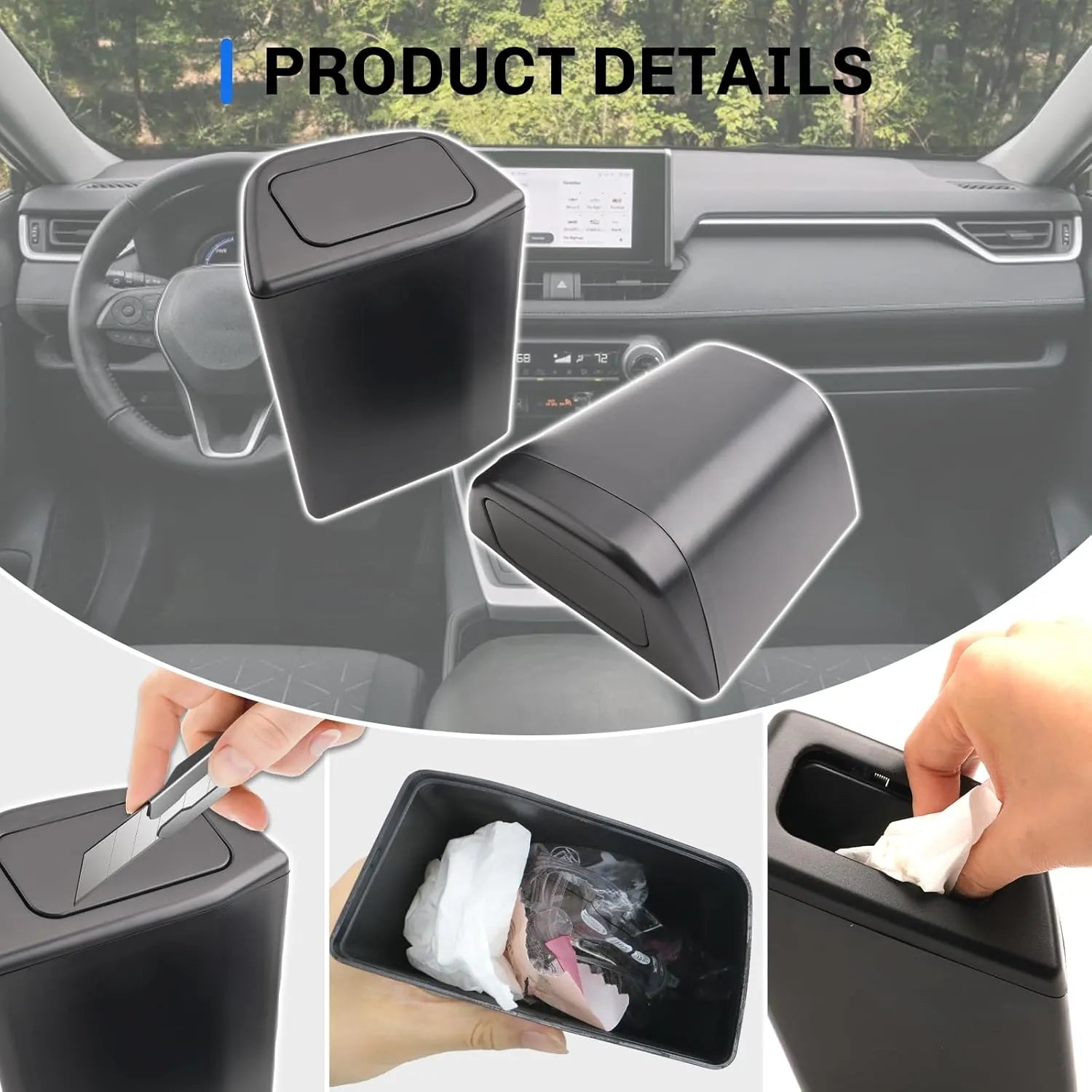 For Toyota Rav4 Door Trash Can 2019-2025