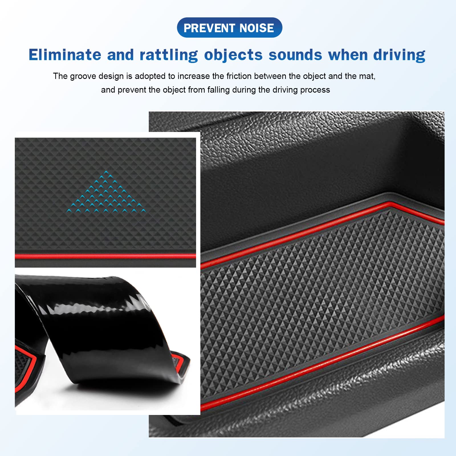 VW Tiguan Allspace Door Slot Mats 2018+ - LFOTPP Car Accessories