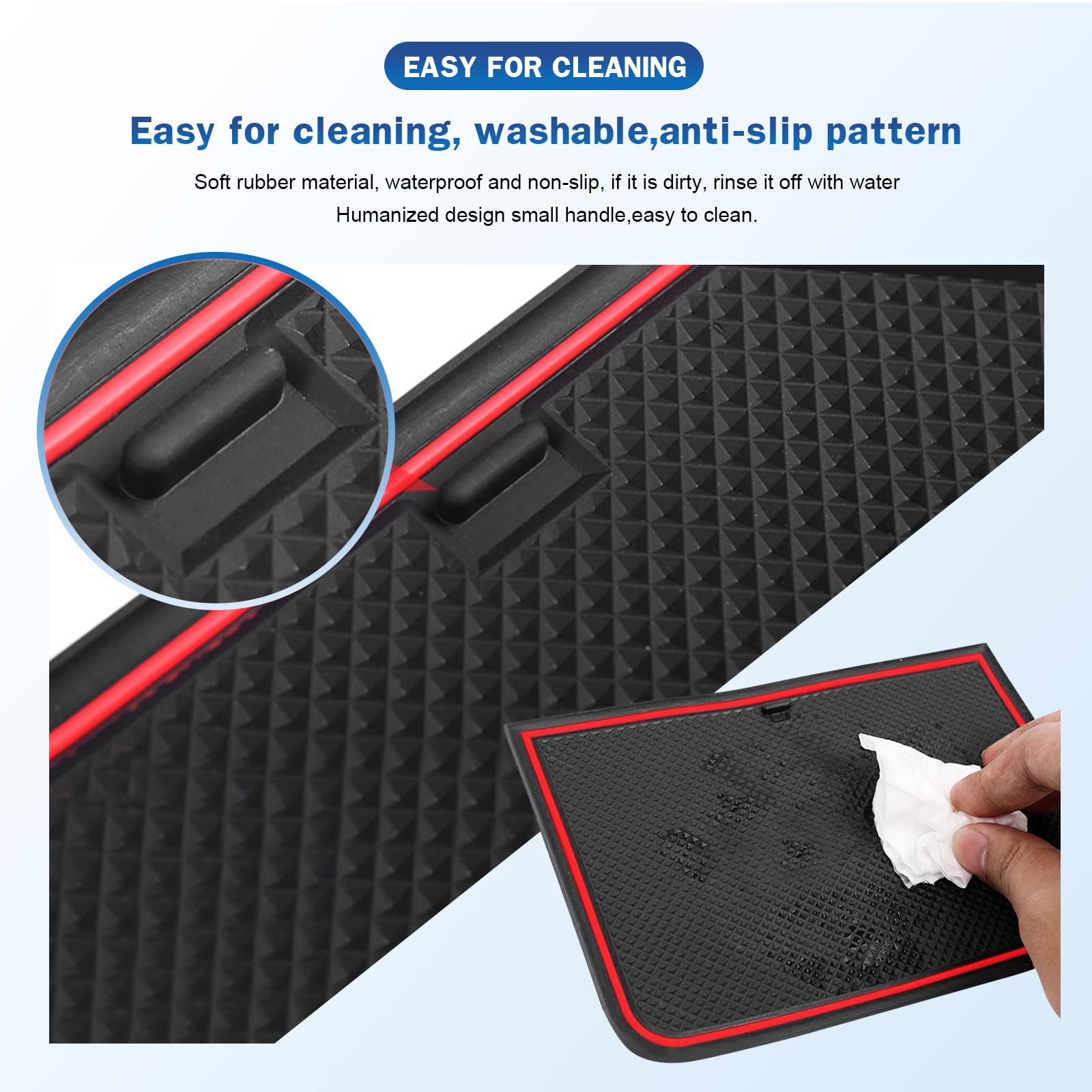 VW Tiguan Allspace Door Slot Mats 2018+ - LFOTPP Car Accessories
