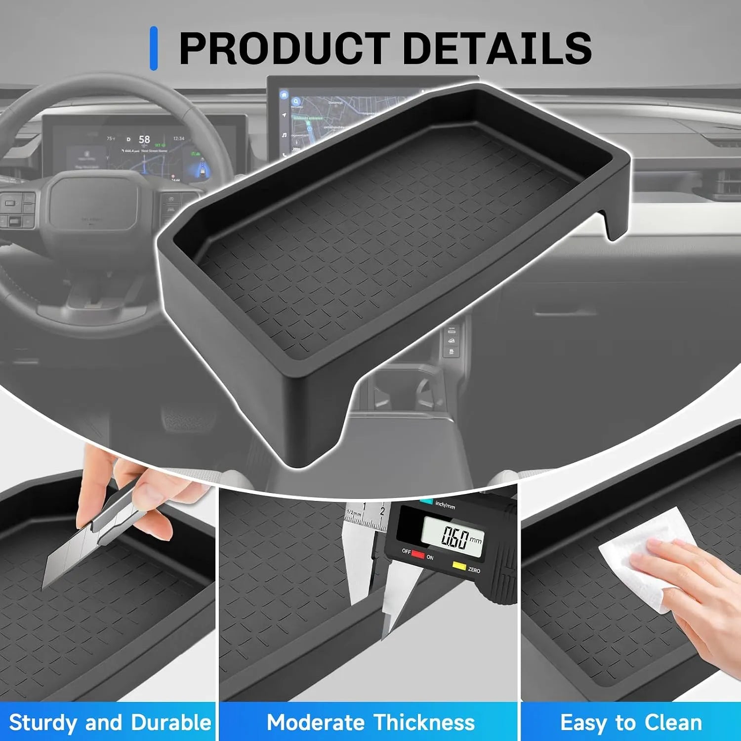 For Toyota RAV4 Dashboard Screen Back Organizer 2026+