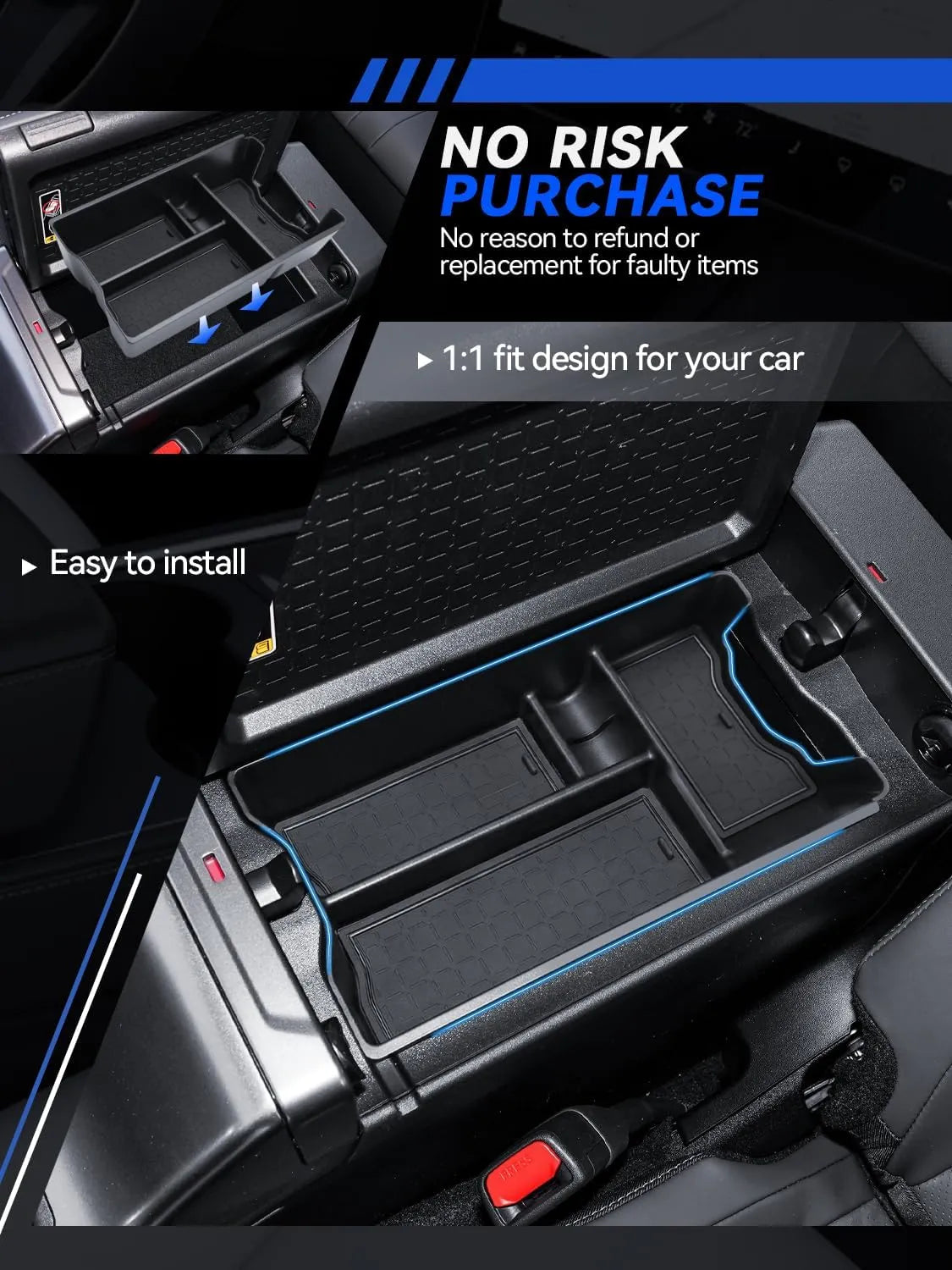 For Toyota RAV4 Armrest Storage Tray 2026 2027