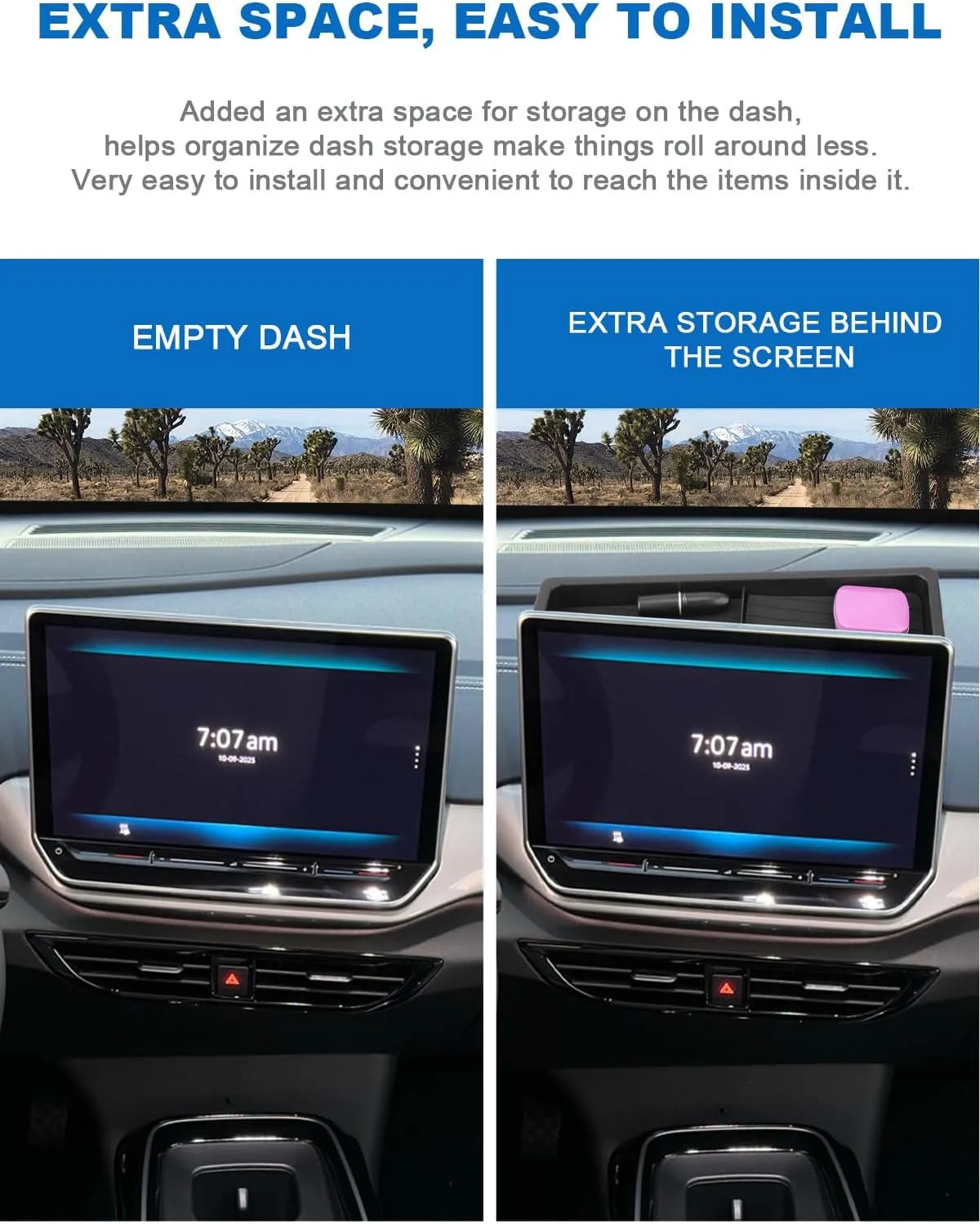 For VW ID.4 12.9-Inch Touchscreen Behind Screen Tray 2025 2026 2027