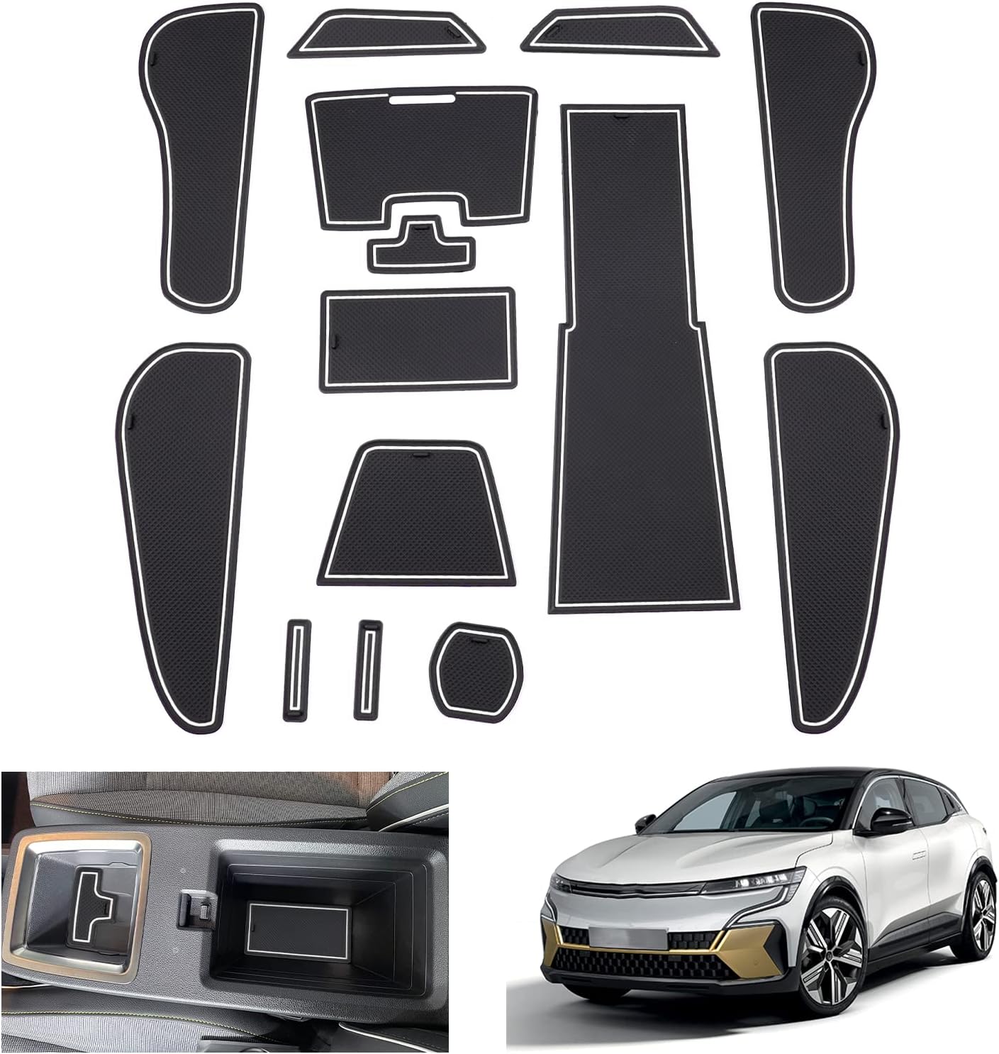 For Renault Megane E-Tech Non-Slip Door Slot Mats 2021+