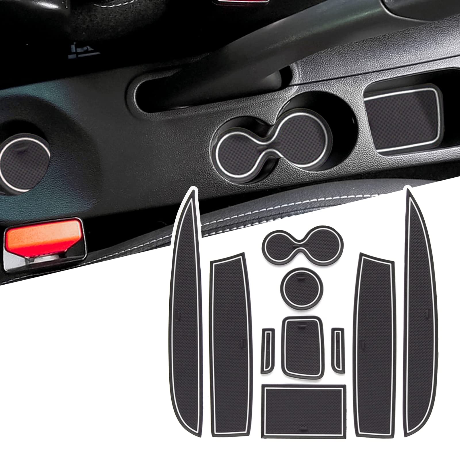 For Renault Clio 4 Door Slot Mats 2013-2019