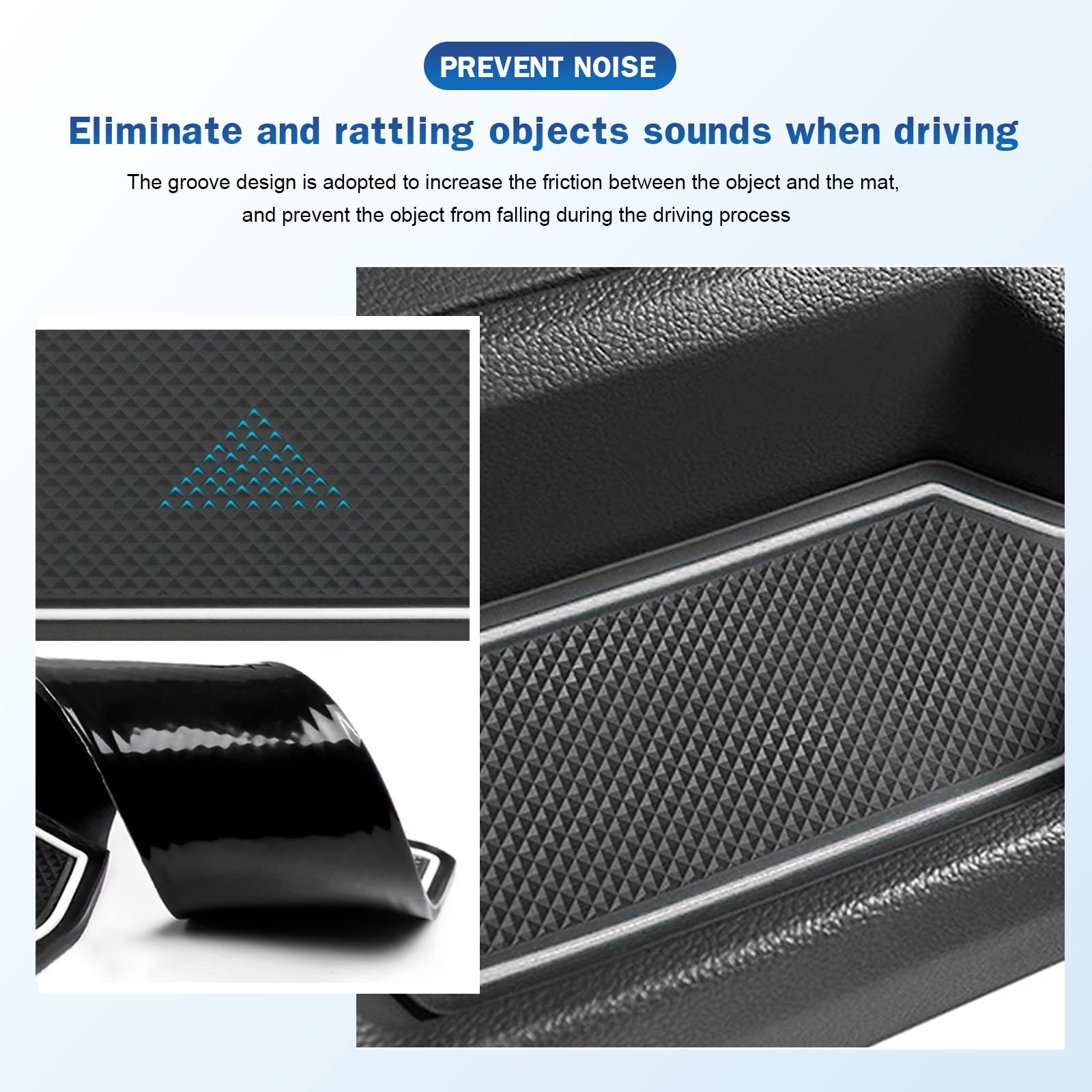 VW Tiguan Allspace Door Slot Mats 2018+ - LFOTPP Car Accessories