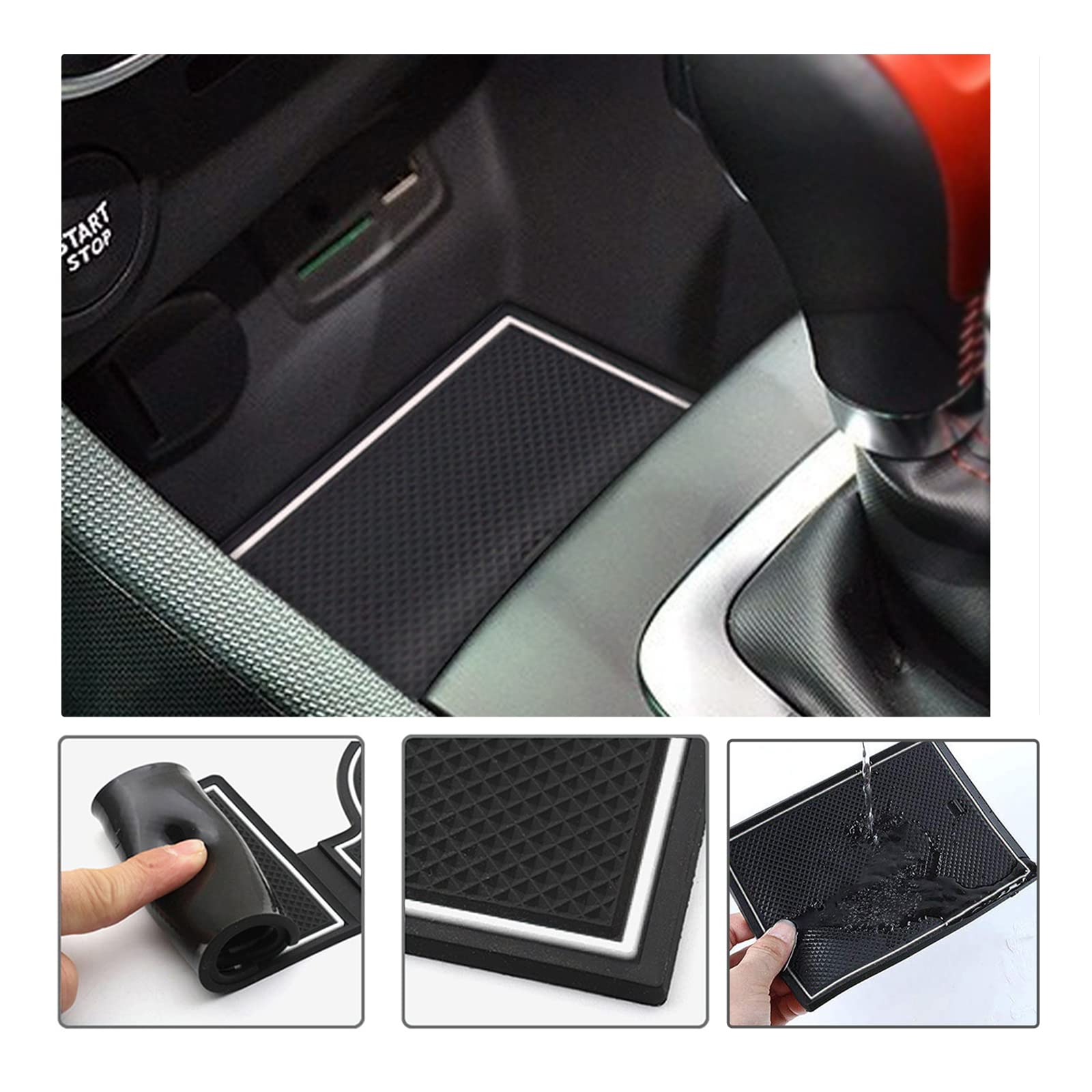 For Renault Clio 4 Door Slot Mats 2013-2019
