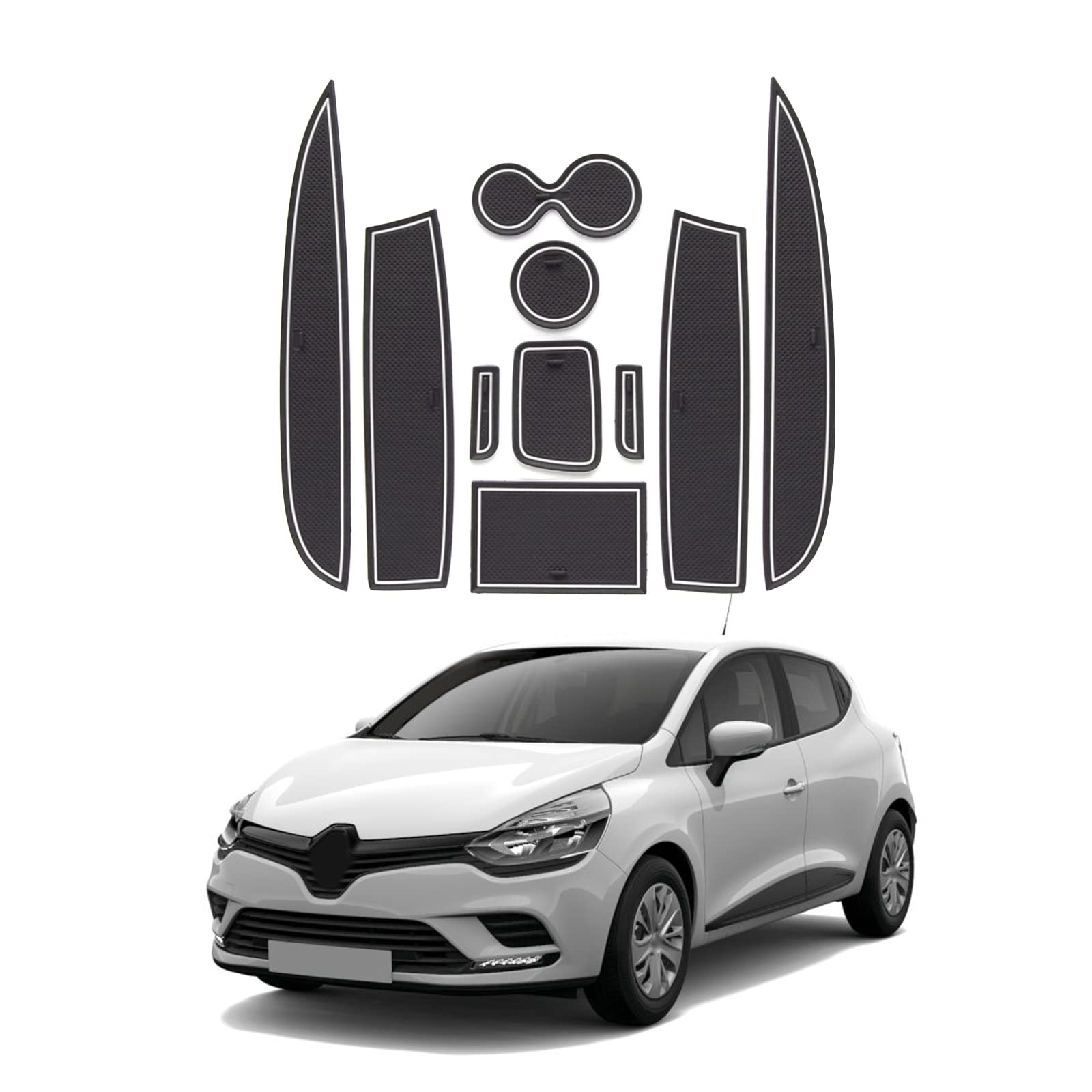 For Renault Clio 4 Door Slot Mats 2013-2019