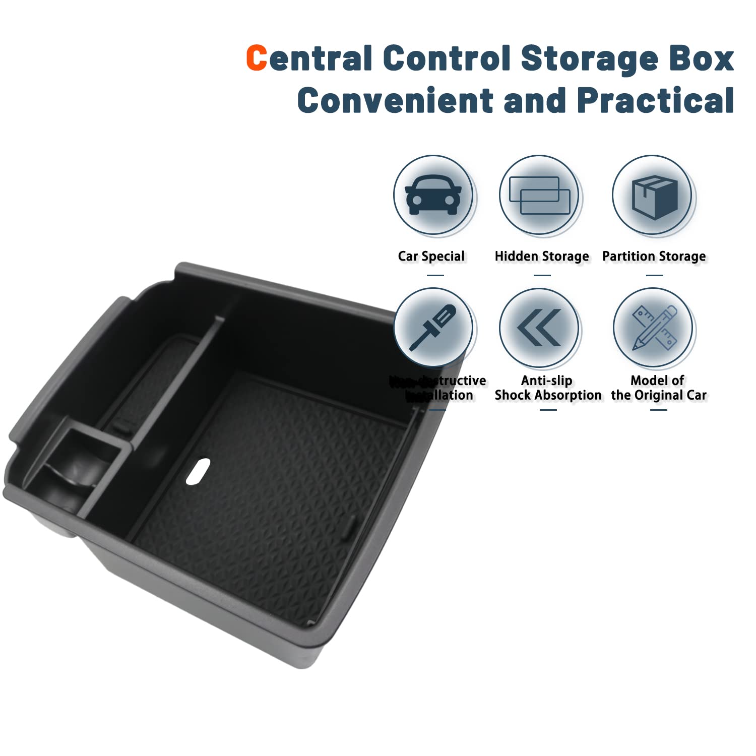 VW Tiguan 2 MK2 Centre Console Organizer Tray 2017+ - LFOTPP Car Accessories