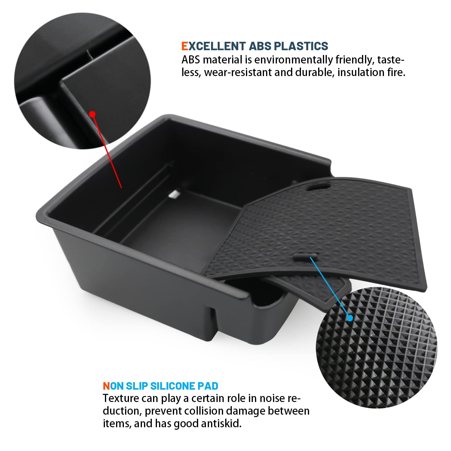 VW Tiguan 2 MK2 Centre Console Organizer Tray 2017+ - LFOTPP Car Accessories