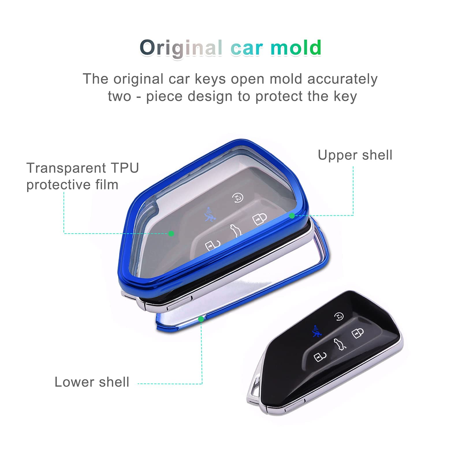 VW Golf 8 TPU Silica Key Case 2020+ - LFOTPP Car Accessories